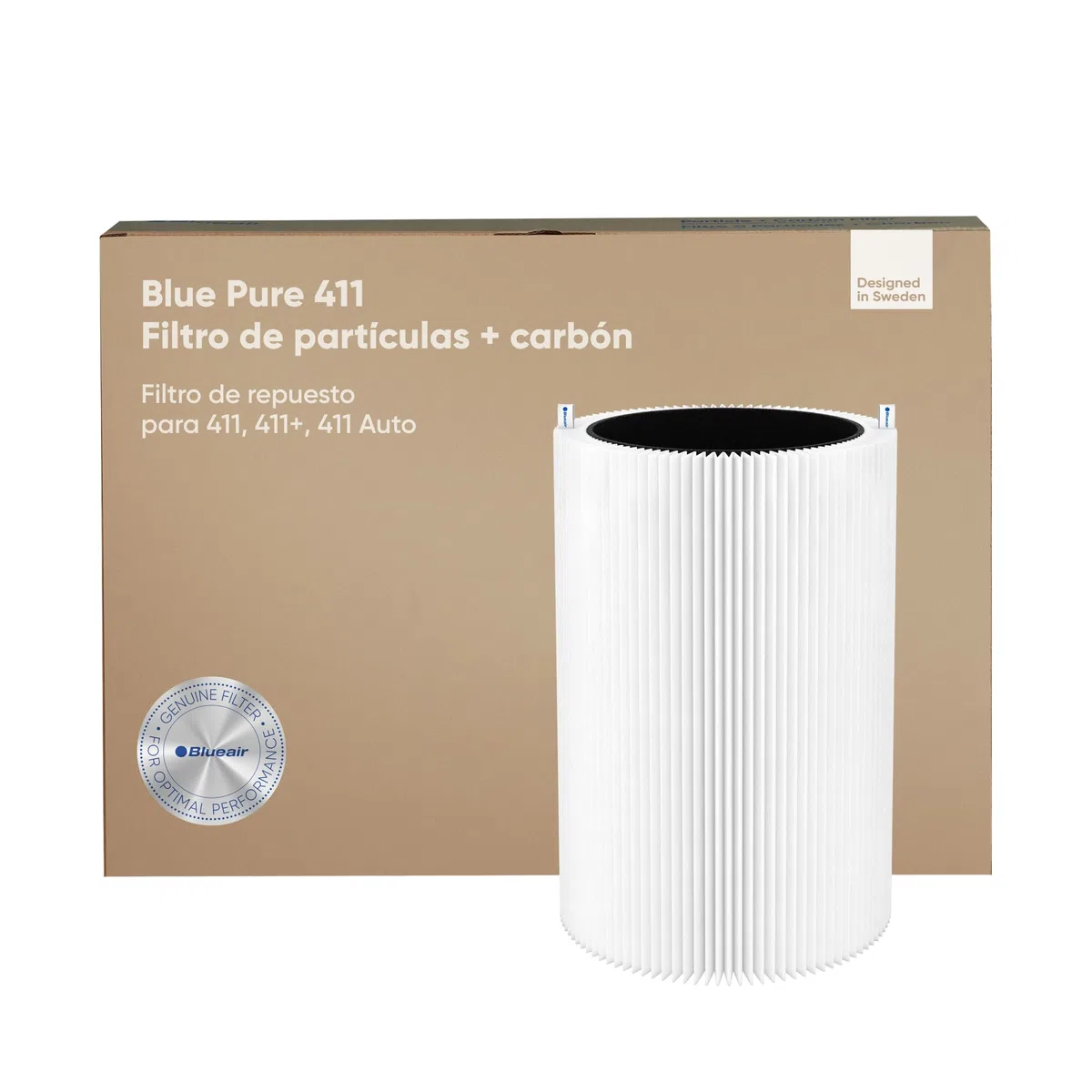 BLUEAIR Blue Pure 411, 3210, Joy S Filtro de repuesto original, de partículas y carbón activado, para los purificadores de aire Blue Pure 411, 3210 y Joy S