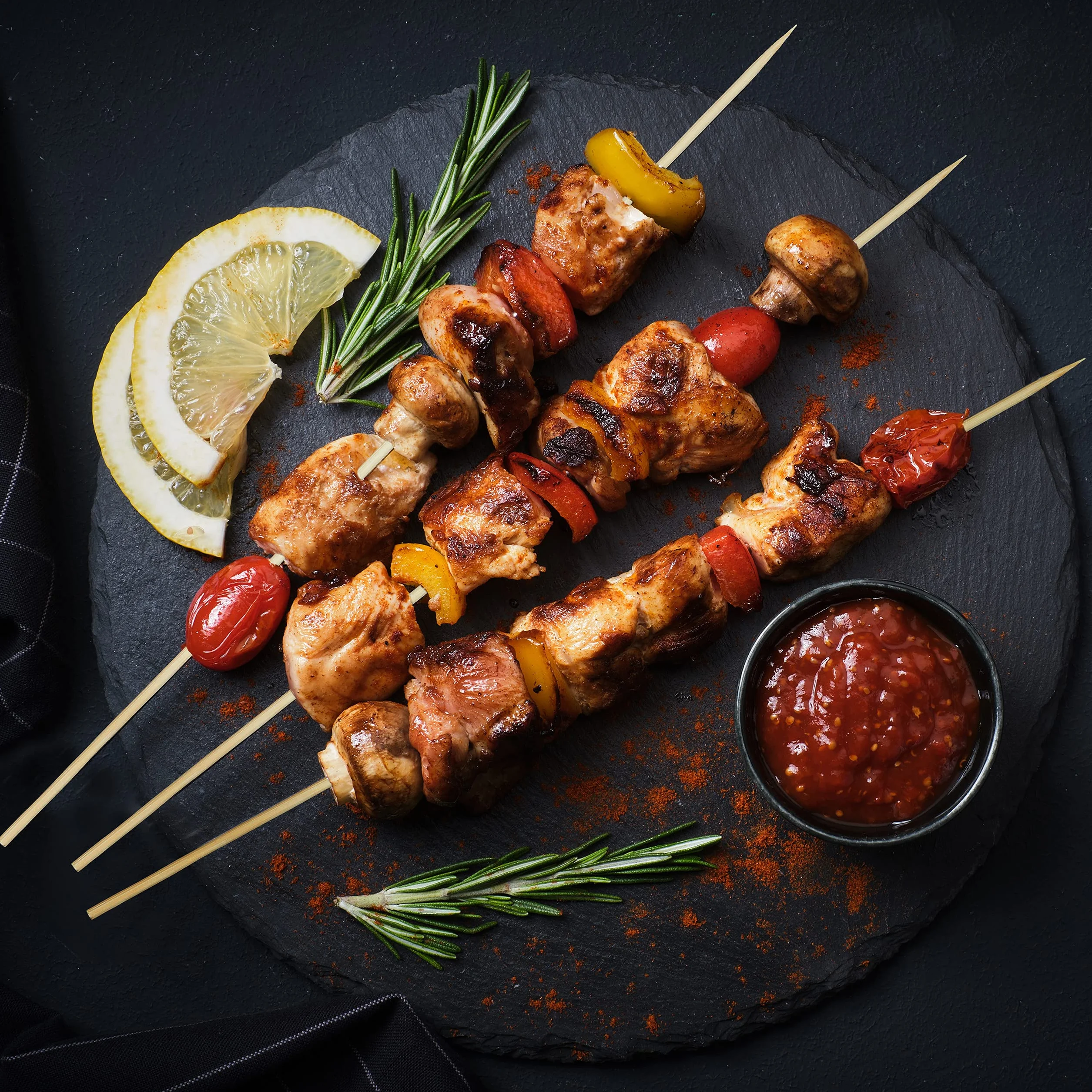 Relaxdays Pinchos de Madera, Set 300, Palillos Largos, 40 cm, Palos de Bambú para Pinchos, Ø 4 mm, marrón Natural