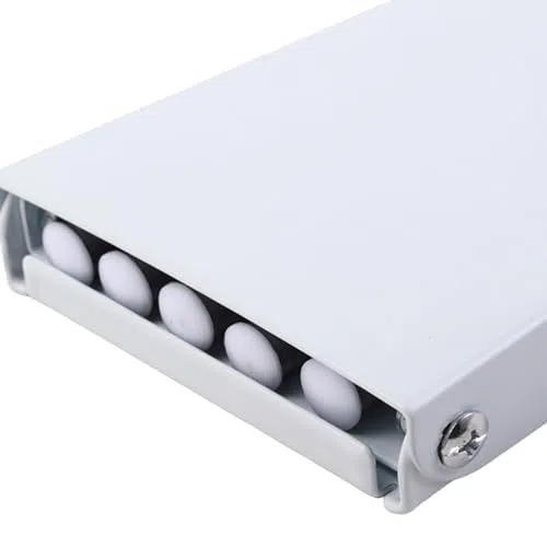 Tendedero Plegable de Pared Mikomika - Diseño Compacto y Retráctil con 30 kg de Capacidad - Ideal para Interior y Exterior, Ahorra Espacio (Blanco)