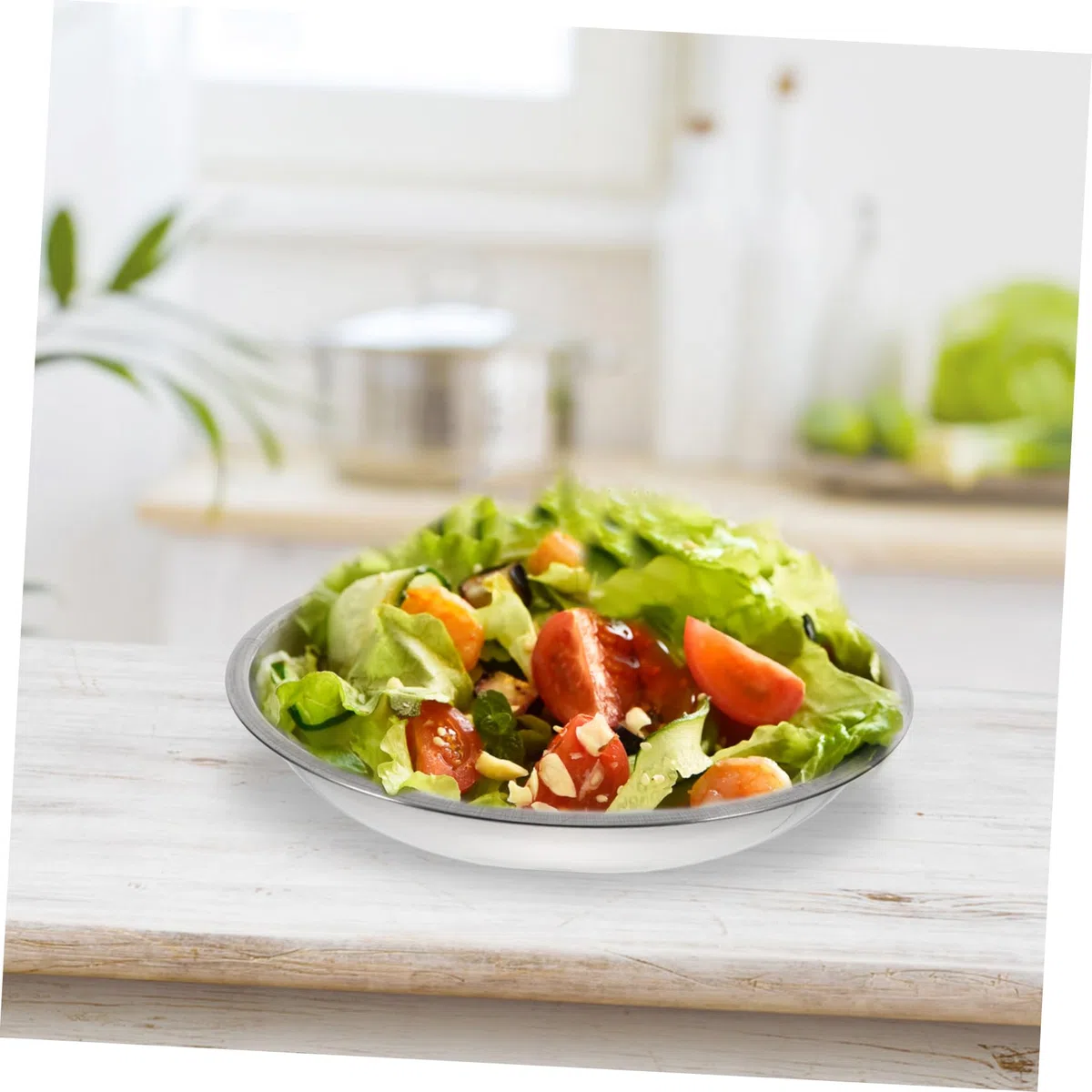6 Platos Redondos De Acero Inoxidable Para Barbacoa Bandejas Para Servir Comida Camping Postres Y Frutas 6.7 Pulgadas De DiáMetro