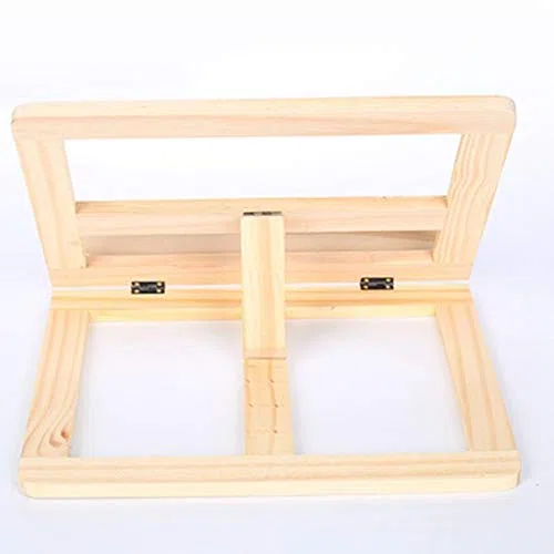 Soporte de madera ajustable para libros de lectura, soporte para libros de cocina, soporte de documentos, con punta de madera