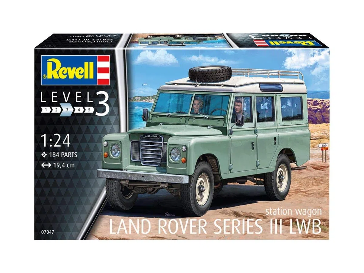 Revell GmbH Revell 07047 7047 - Kit de Modelos de plástico para Land Rover Serie III, Multicolor, 1/24
