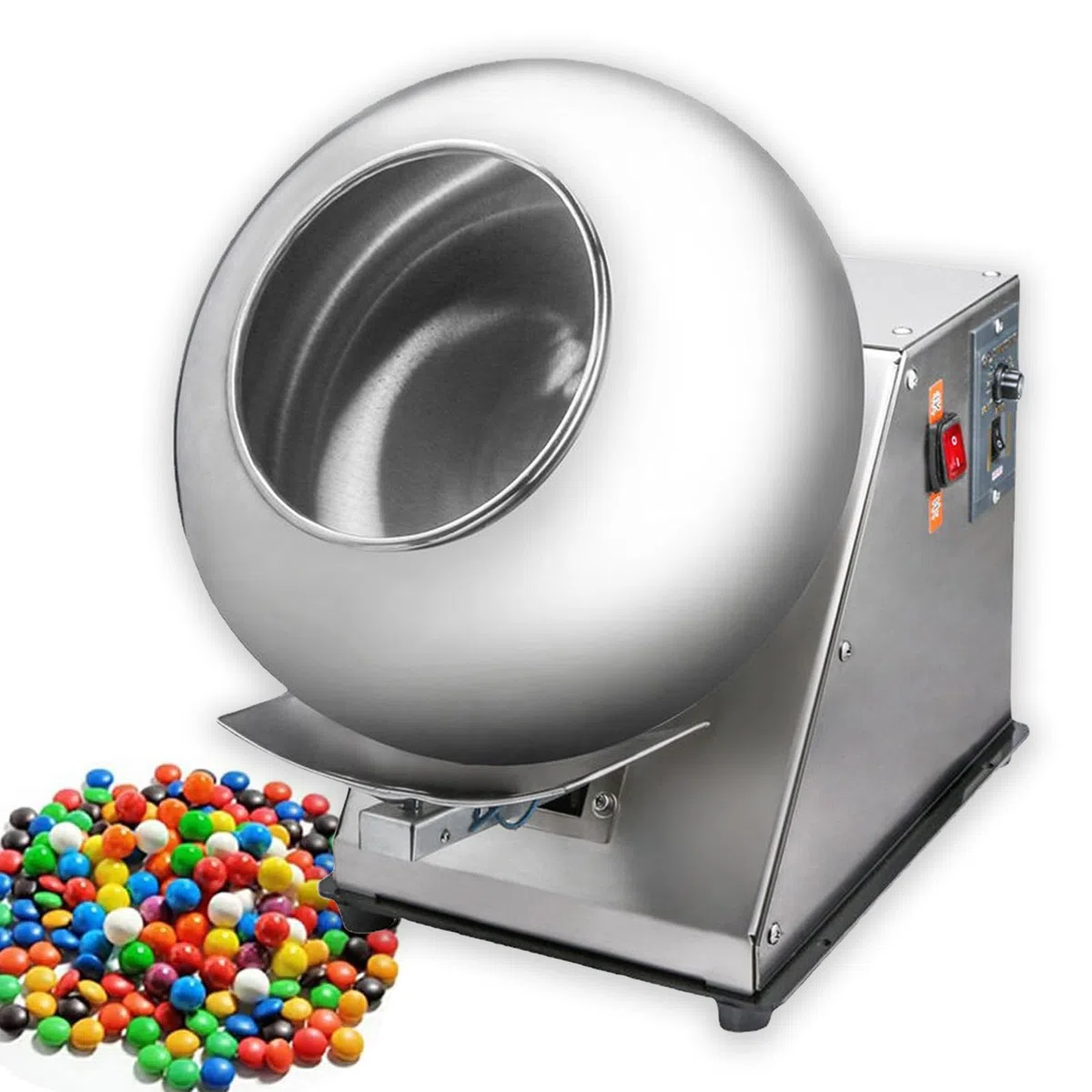 Pequeña máquina de Recubrimiento de azúcar Comercial, Mini máquina de Recubrimiento de Chocolate con función de Secado de Recubrimiento, Pulido de máquina