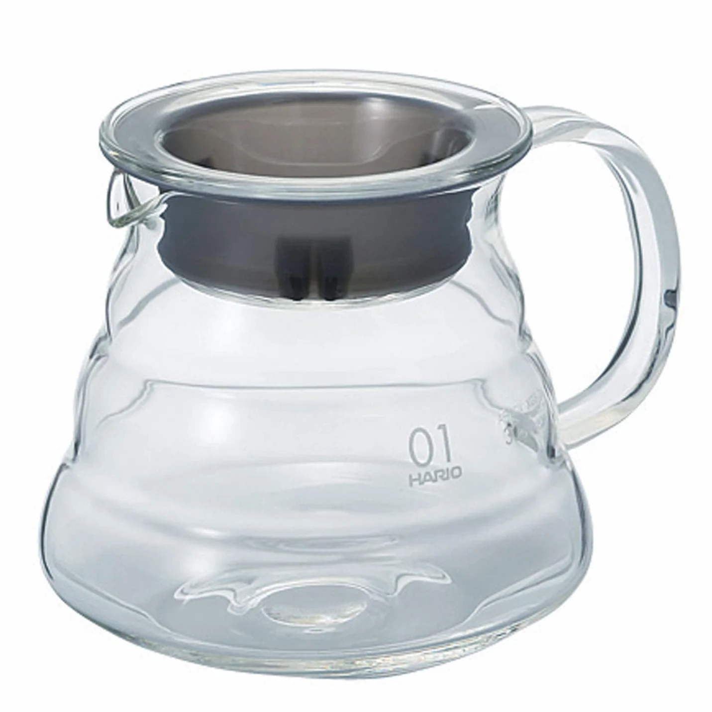 Jarra de cristal para servir V60, XGS, de la marca Hario, vidrio, transparente, 2 Cup