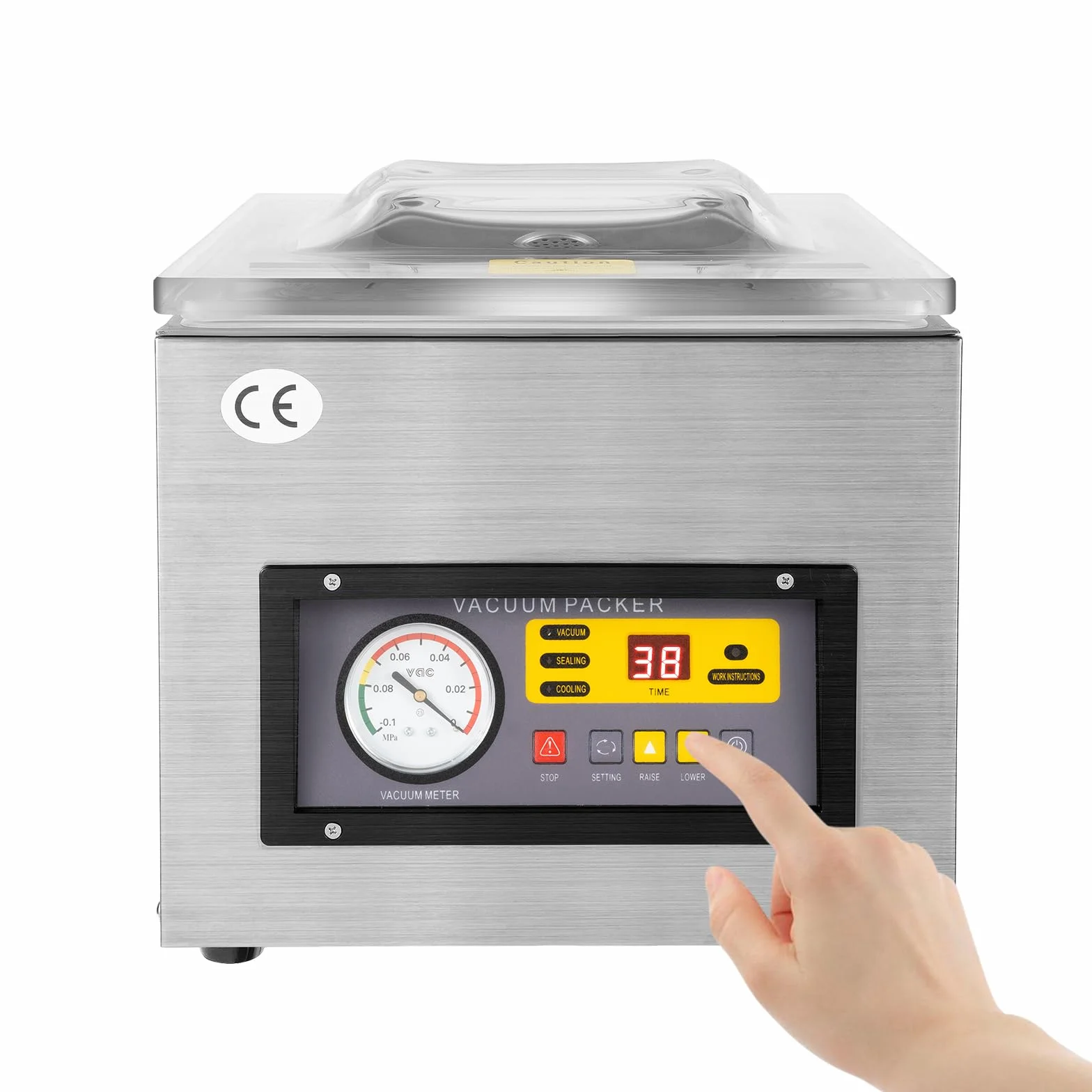 Envasadora al vacío profesional para Uso Doméstico y Comercial 220V 120W DZ-260 (manual en inglés)