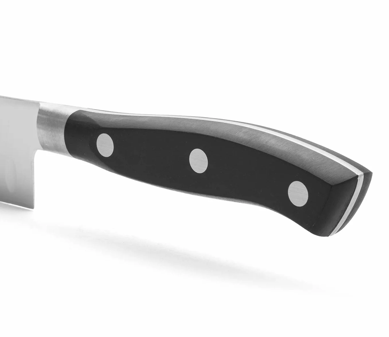 Arcos Serie Riviera - Cuchillo Santoku Cuchillo Asiático - Hoja de Acero Inoxidable Forjado NITRUM 140 mm - Mango de Polyoxymethylene (POM) Color Negro