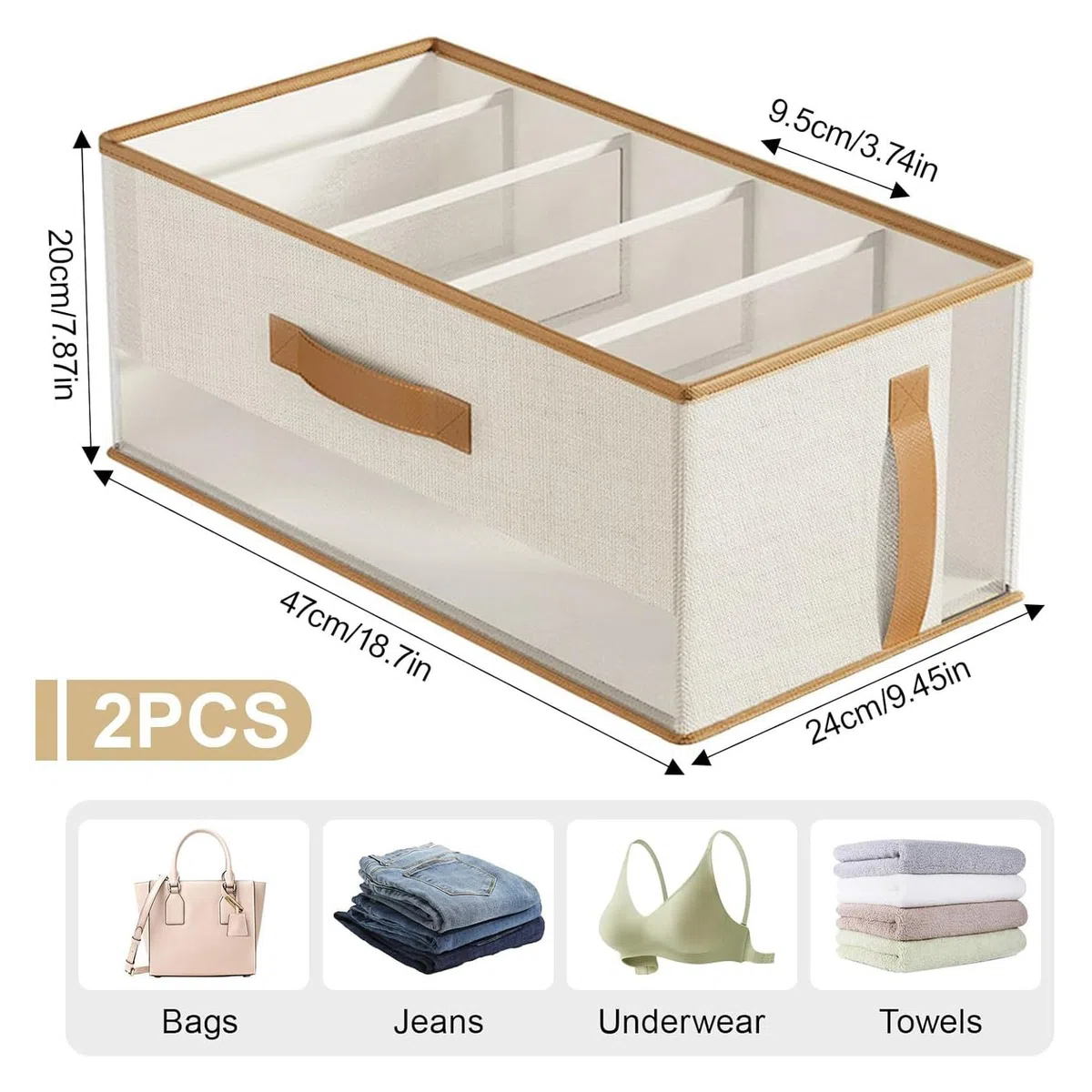 Organizador de Bolsos de Mano | Soporte Plegable Para Bolsas De Guardarropa - Organizador De Bolsos Para Clóset - Para Jeans Suéteres Pantalones Camisetas Ropa Sujetadores Pañuelos y el Estante