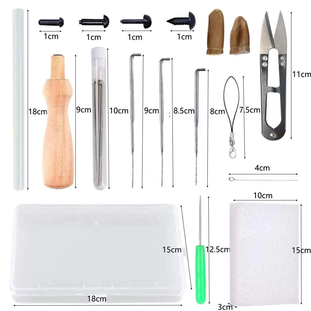 Kit de Fieltro de Lana, 50 Colores de Lana para Fieltrar, Kit de Inicio de Fieltro de Aguja, Fieltro para Manualidades Hilado a Mano para Principiantes (3 g/Colore)