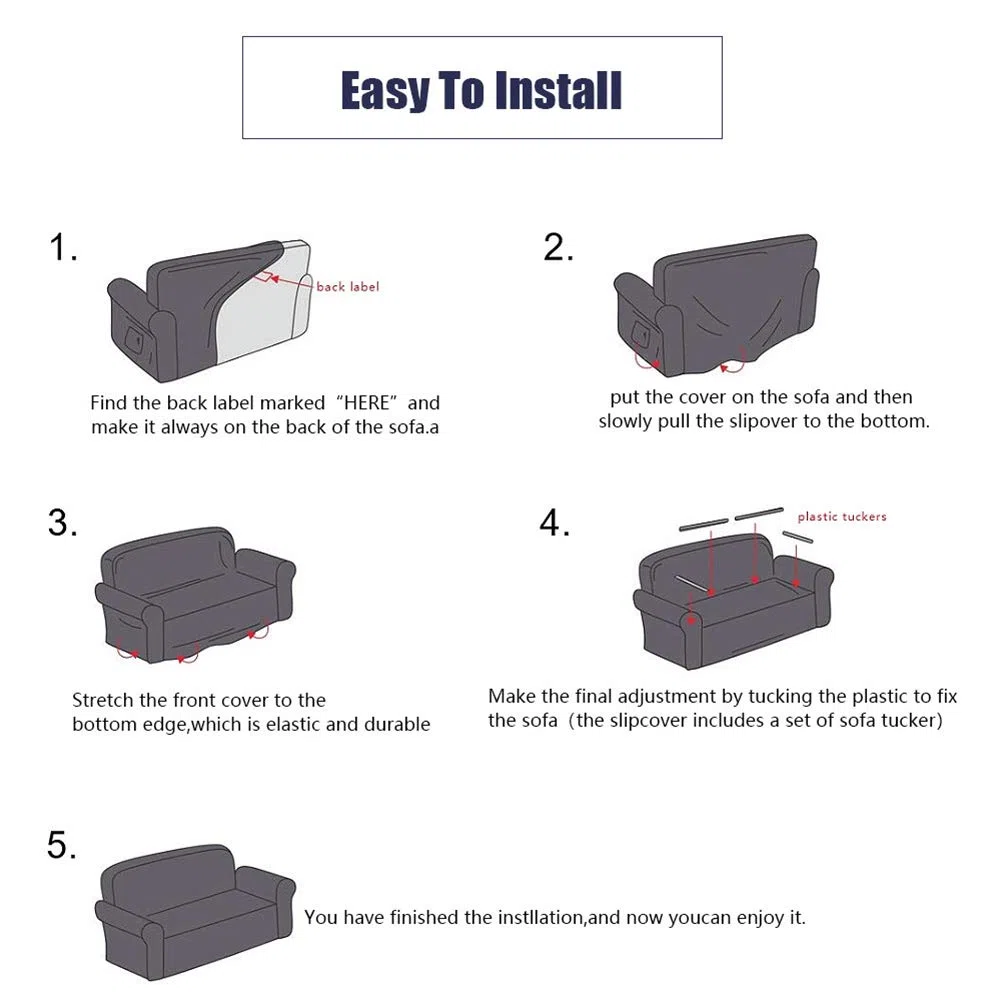Felpa Cubiertas De Sofá para 1 2 3 4 Cubierta De Sofá,Polvo-Prueba Terciopelo Elástico Soft Couch Cover,Ajuste Fácil Lavable,Cubierta De La Silla Recliner Mueble Protector De Sofá-