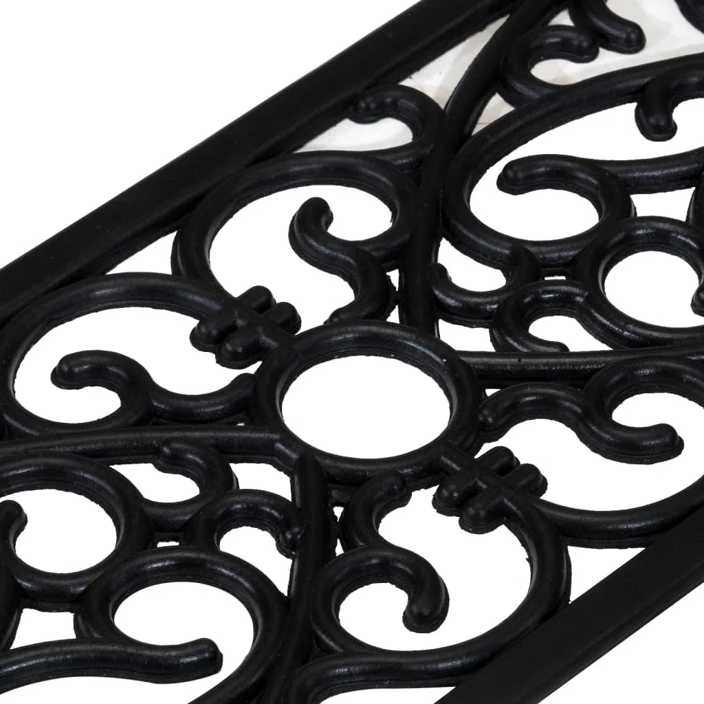 vidaXL Alfombrillas de Escalera de Goma 10 uds, Tapetes para Peldaño de Escalera, Alfombrillas Antideslizantes, Cubiertas de Escalones, Goma 25x75 cm