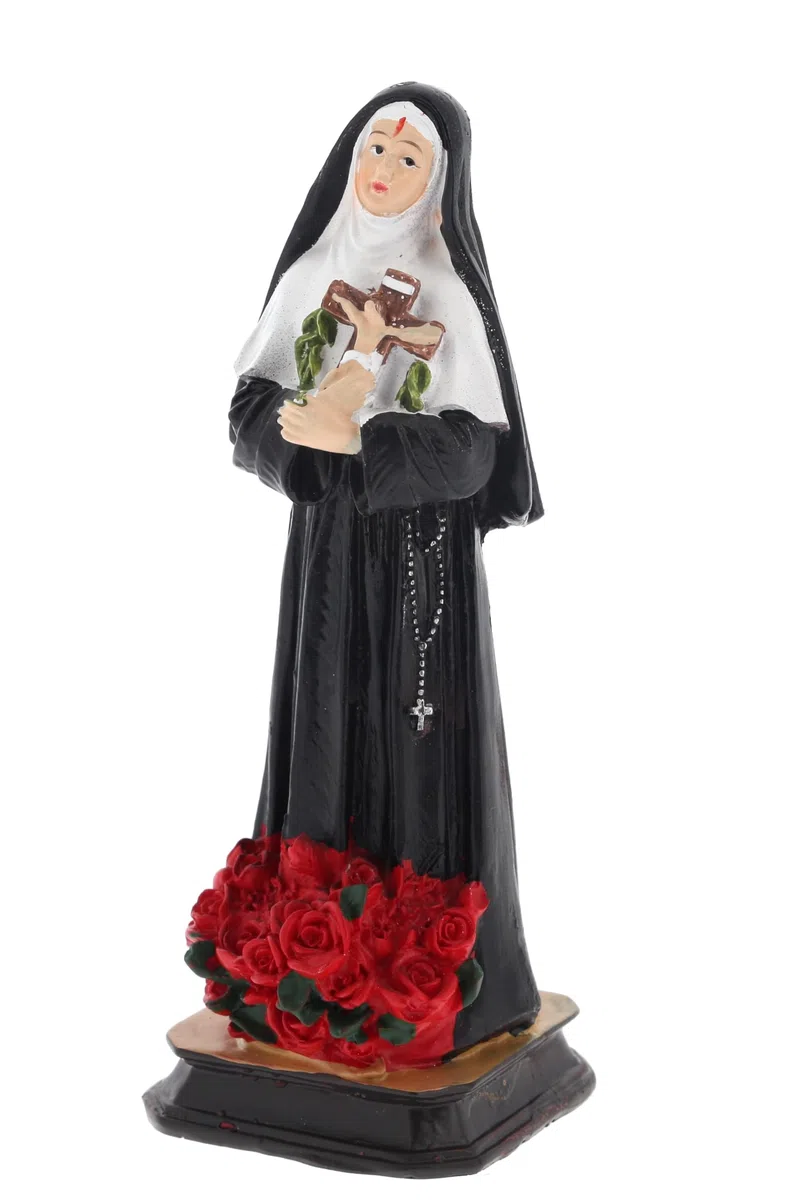 SHALOM - Estatua de Santa Rita, de resina, altura 13,5 cm
