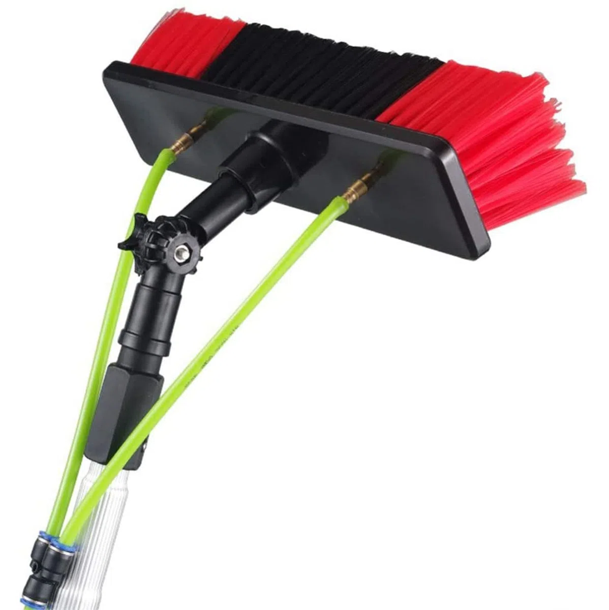 Kit de limpieza de ventanas Teles alimentado por agua de 10 m para techos de invernadero, ideal para limpieza de paneles solares, cepillo extensible para un uso eficiente en exteriores