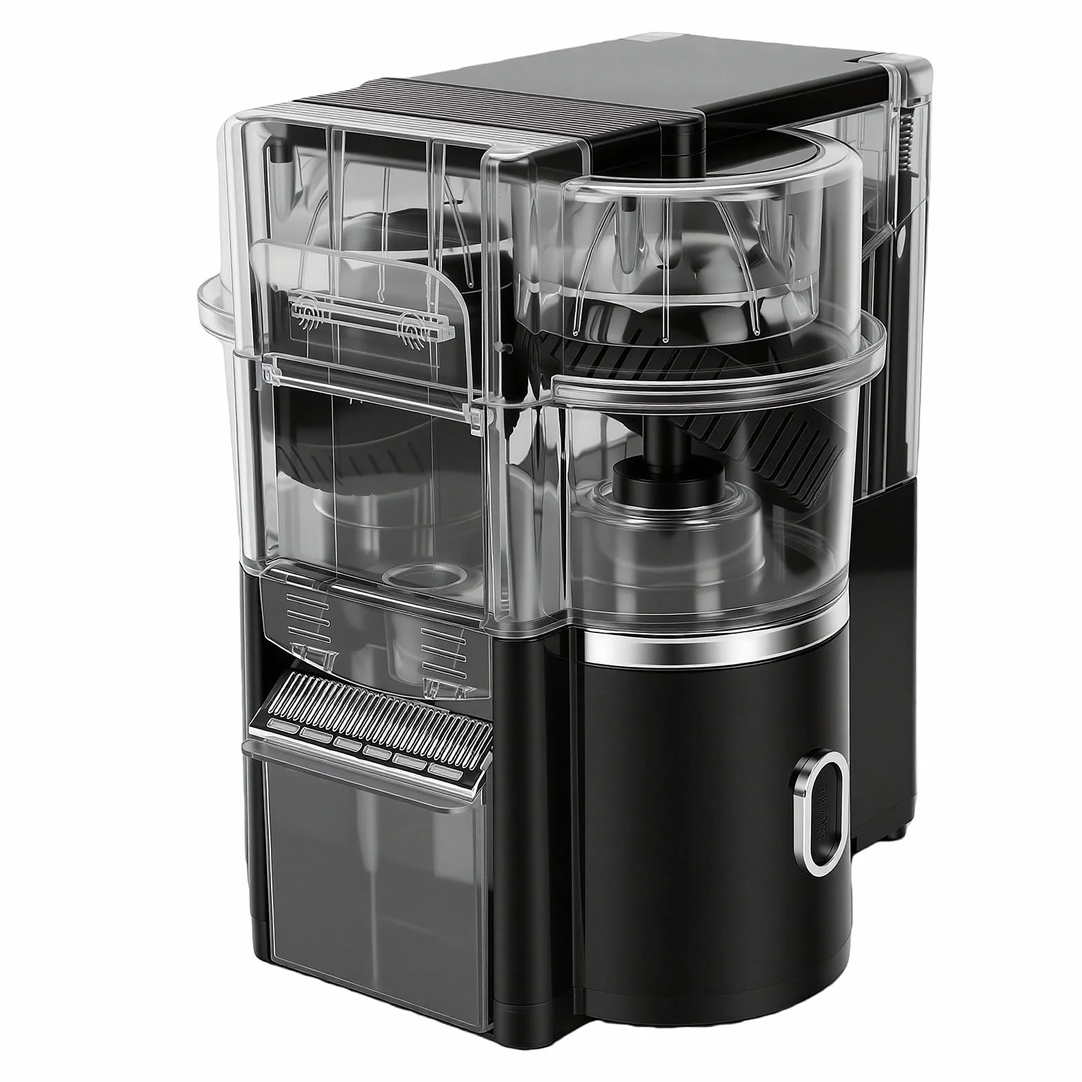 YUYTE Exprimidor de Cítricos Eléctrico Inalámbrico con 8 Ranuras, Capacidad de 500 Ml, Exprimidor Rápido de 20 Segundos para el Hogar, Cocina, Oficina, Extracción Doble de Frutas