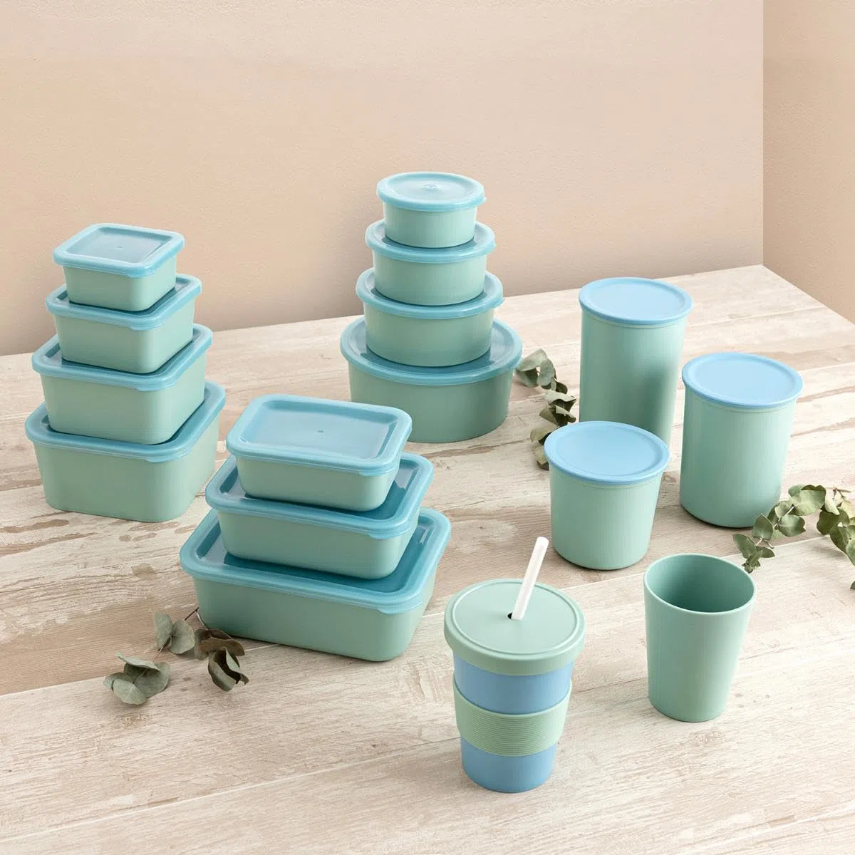 Quid Inspira Vaso Alto Con Tapa Rpet 480ml, 9x12cm