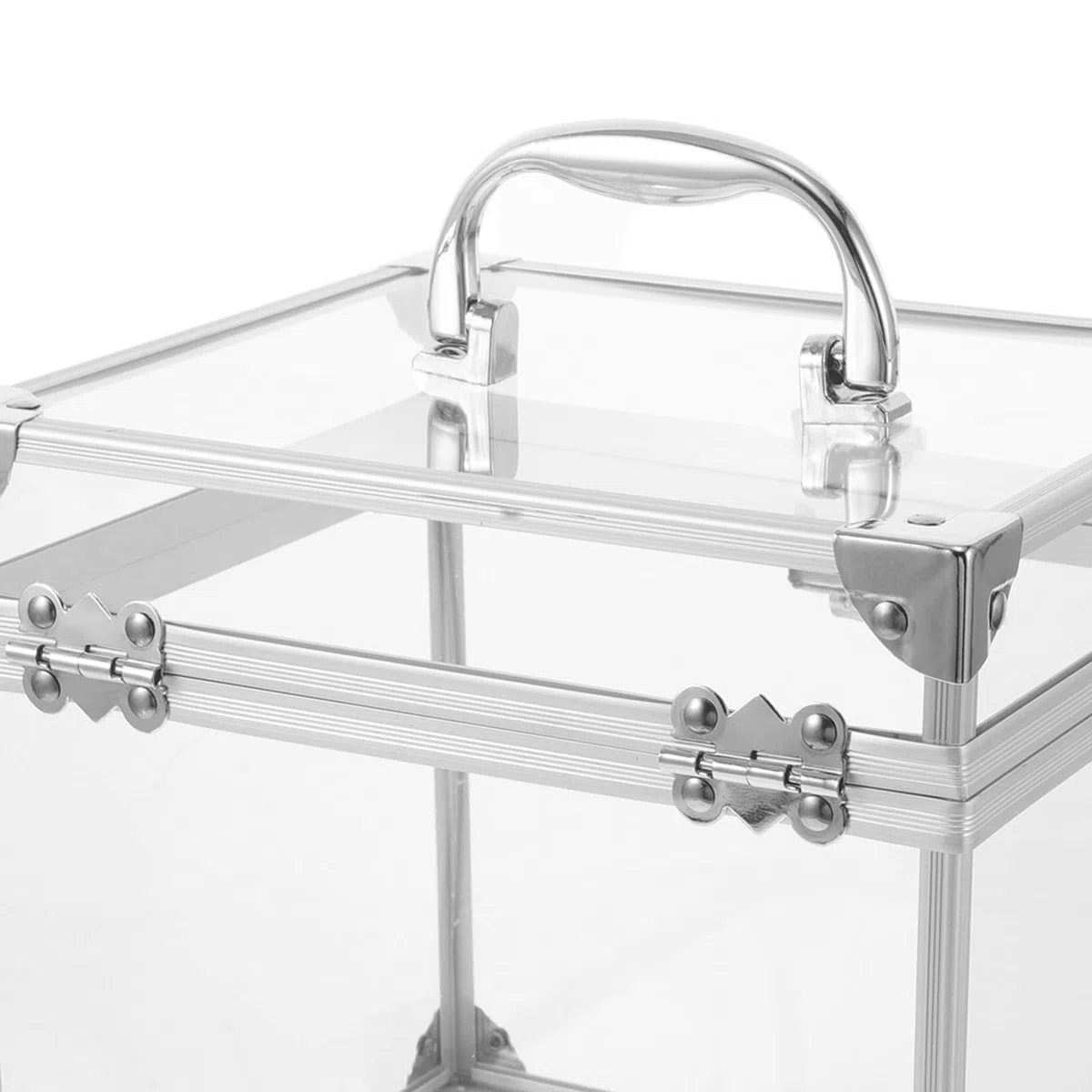PRETYZOOM Caja Organizadora para Discos de Vinilo y CD con Tapa Segura Acrílico Transparente Grande para Almacenamiento Resistente Hogar Oficina y Sala de Música