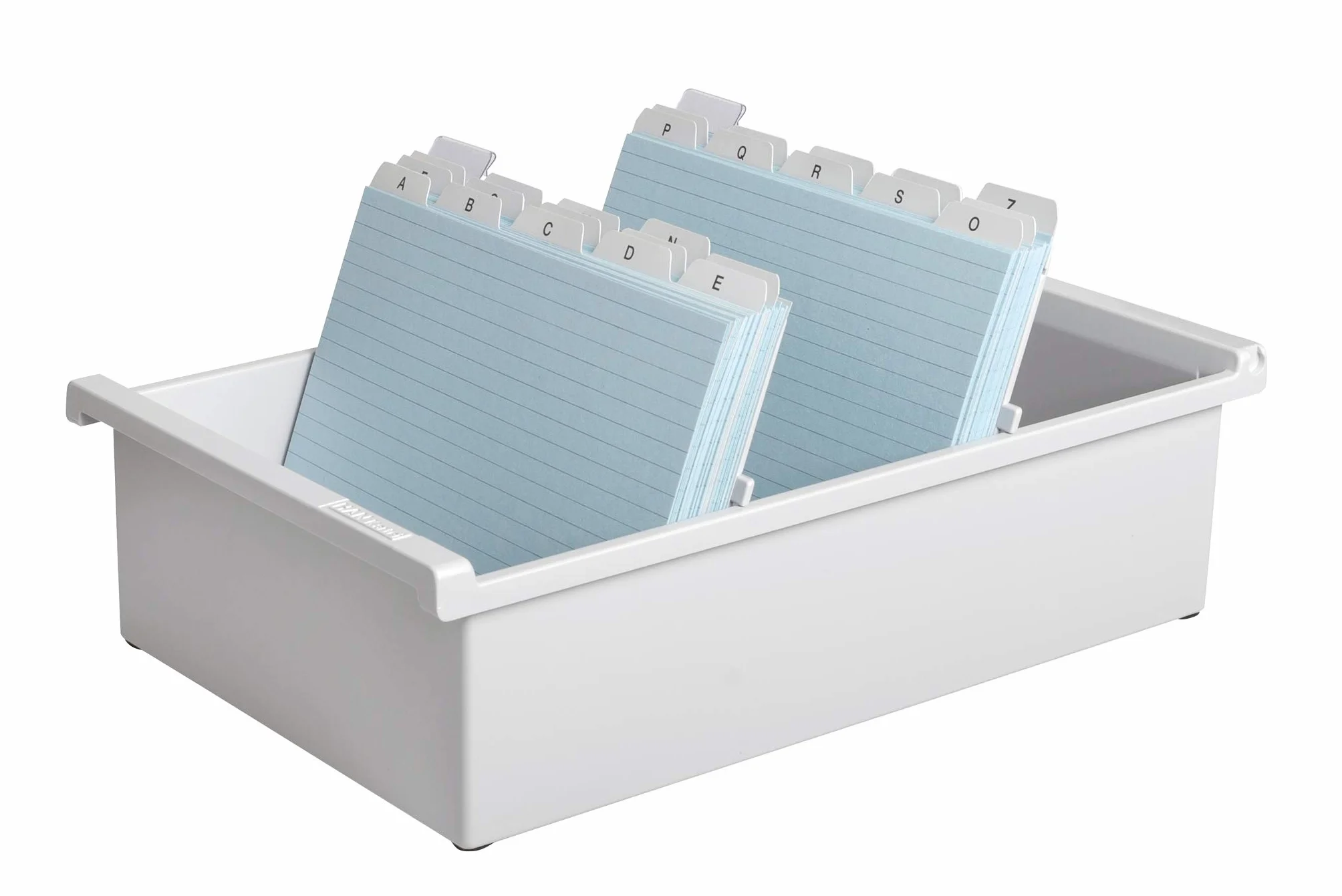 HAN 955-0-11 - Cajón para tarjetas, capacidad para 1300 tarjetas aprox., A5 horizontal, 228 x 96 x 347 mm, color gris