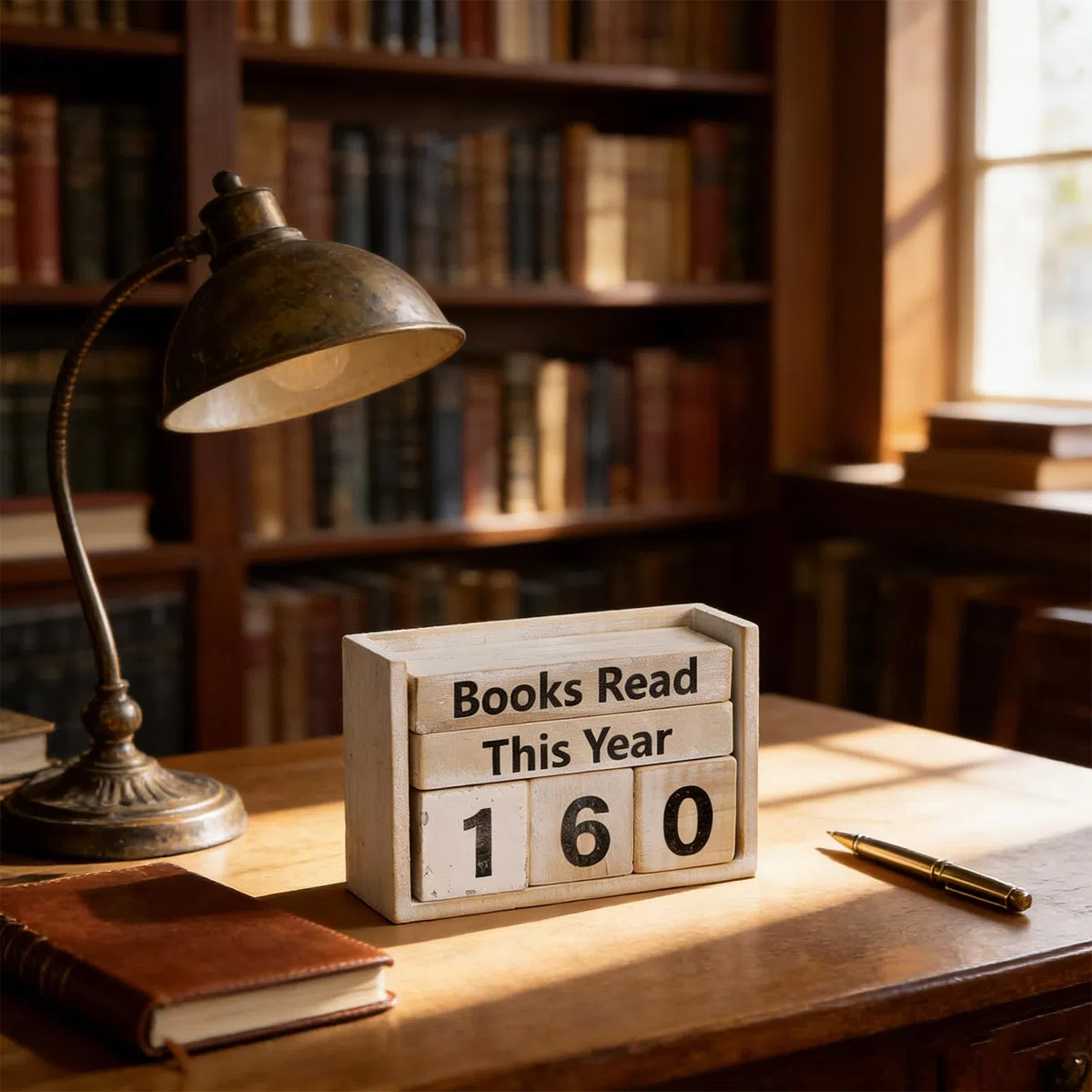 Contador de Libros Leídos, Caja Contadora de Madera Estilo Retro hasta 999 Libros, Accesorio Decorativo de Lectura con Caja de Almacenaje, Regalo para Amantes de la Lectura
