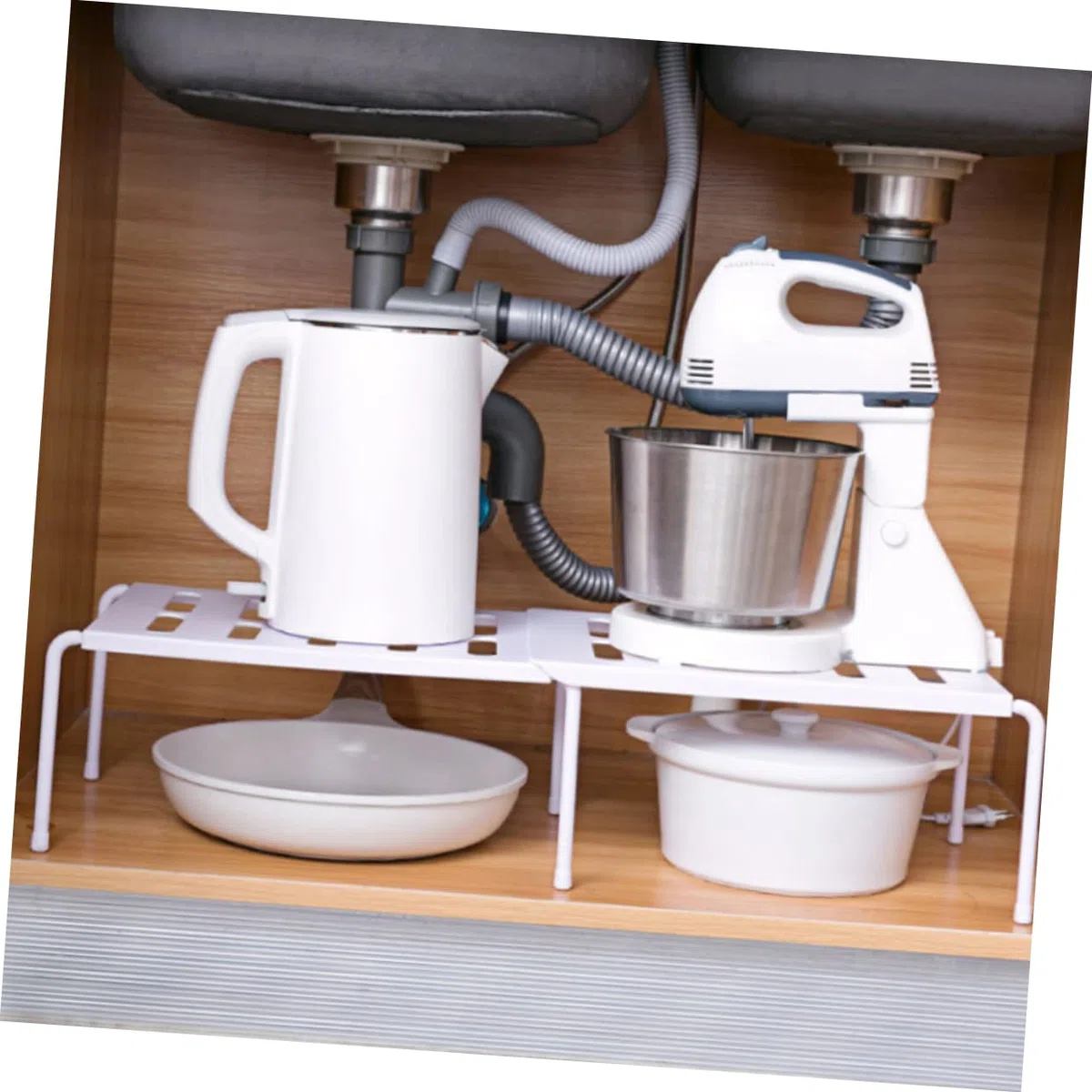 Estante Organizador De Zapatos De Plástico Resistente Multifuncional y Apilable para Armarios Entrada y Cocina Ahorro De Espacio Estantes y Almacenamiento Doméstico