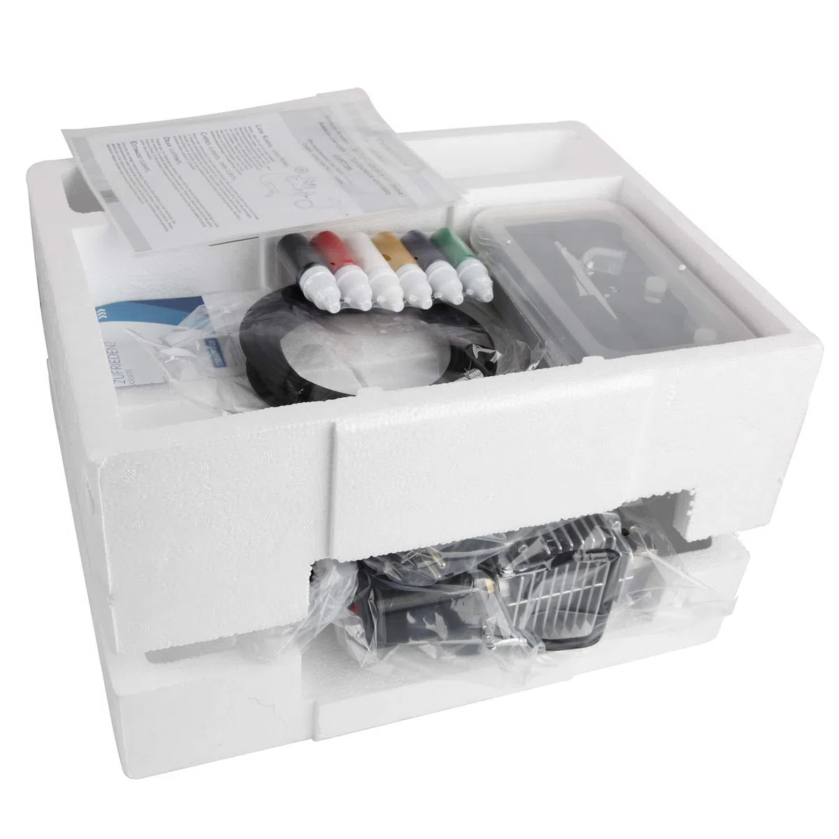 TIMBERTECH ABPST08K Compresor de Aerógrafo Completo Con Ventilador de Refrigeración Actualizado, Mini Compresor y Accesorios