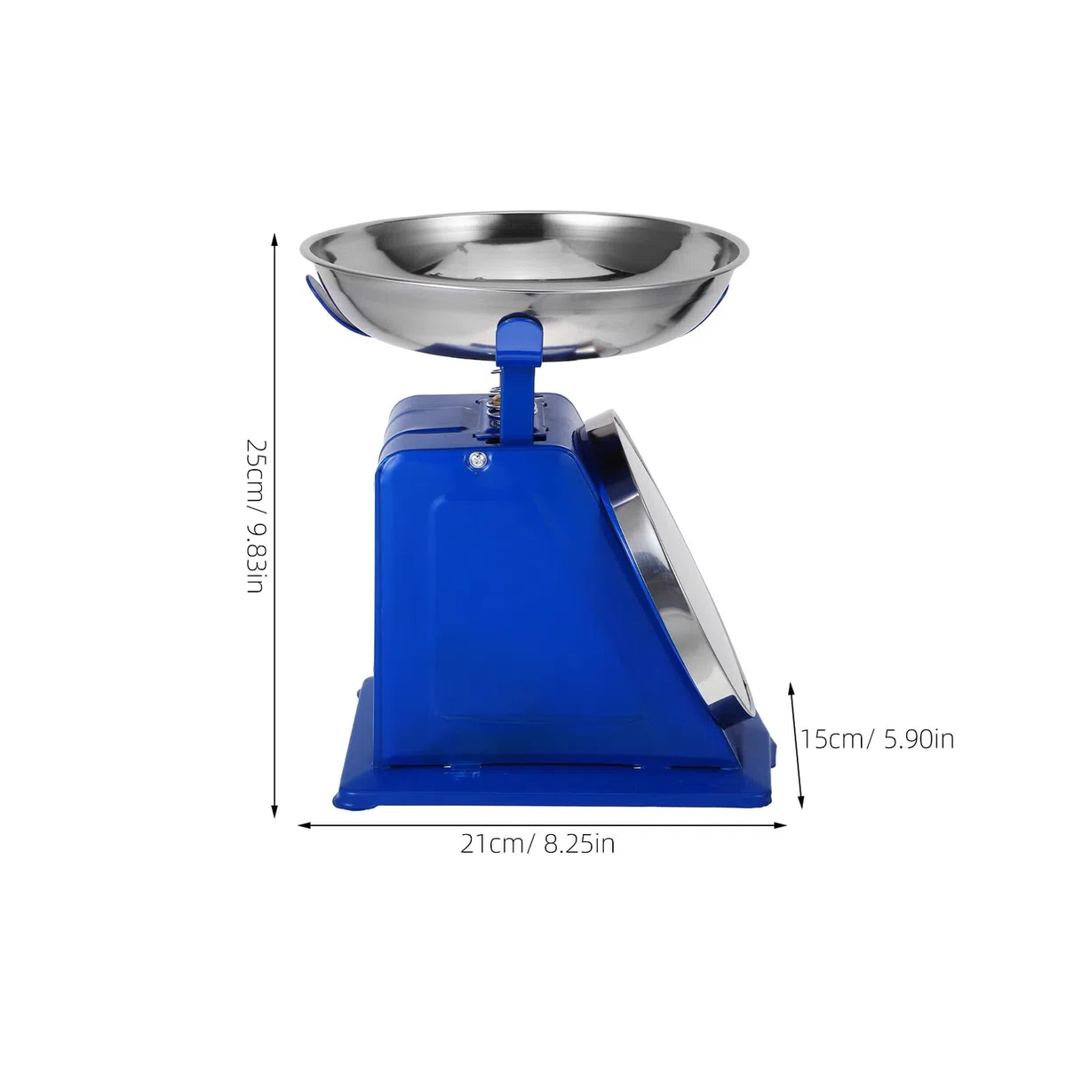 Veemoon Báscula Mecánica De Cocina 10 Kg Con Recipiente Desmontable Acero Inoxidable Esfera Grande Fácil Lectura Sin Pilas Para Hornear Preparar Comidas Vintage Conjunto Práctico
