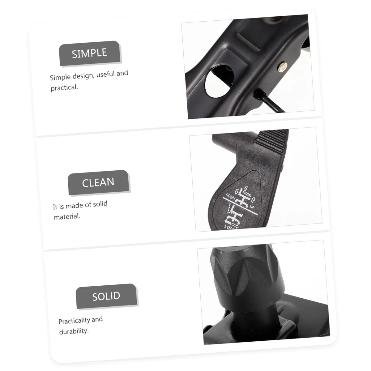 Pieza De Repuesto para Silla De Oficina Base Giratoria Metálica Ajustable Mecanismo De Control De Inclinación para Sillas Medianas Uso Ergonómico y Ahorro De Espacio