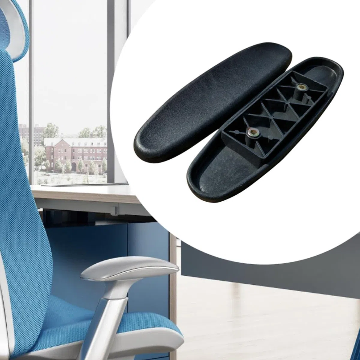 Reposabrazos de Repuesto para Silla de Juegos, Almohadillas para Brazos, Accesorio Universal para Almohadillas Izquierda y Derecha