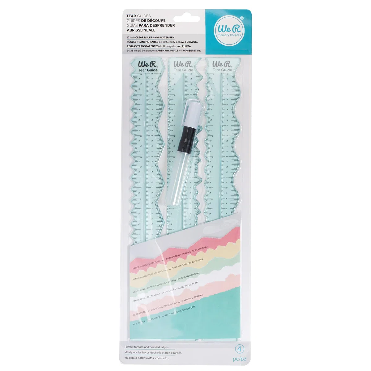 We R Memory Keepers Reglas para Rasgado 3 PK