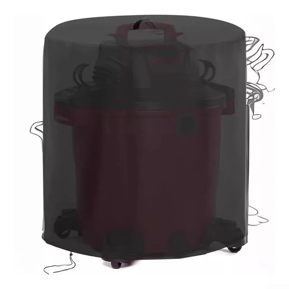 Funda para aspiradoras de tienda, húmeda y seca, 24 pulgadas de profundidad x 26.5 pulgadas de alto, funda protectora de tela Oxford 420D, con cordón ajustable