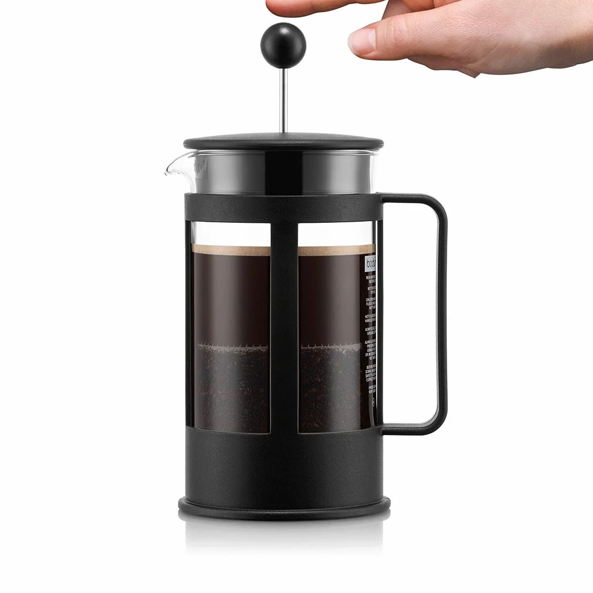 Bodum Kenya - Cafetera, 4 tazas, 0,5 l, color negro
