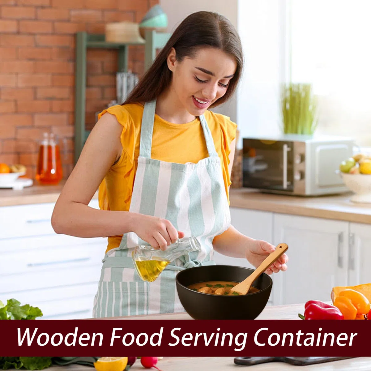Cuenco Para Mezclar Almacenamiento Servicio Apilables | Recipientes Apilables para Snacks Para Preparar y Almacenar Comida, Ensaladas, Frutas y Verduras, Pan y Aperitivos en la