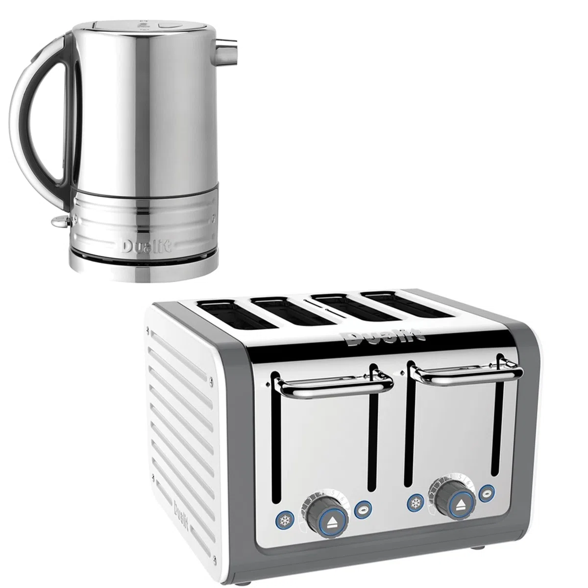 Dualit Caldera clásica y tostadora de 4 rebanadas 1.5L ranura extra ancha Bagel y Bun calentamiento función de descongelación 2.3kW