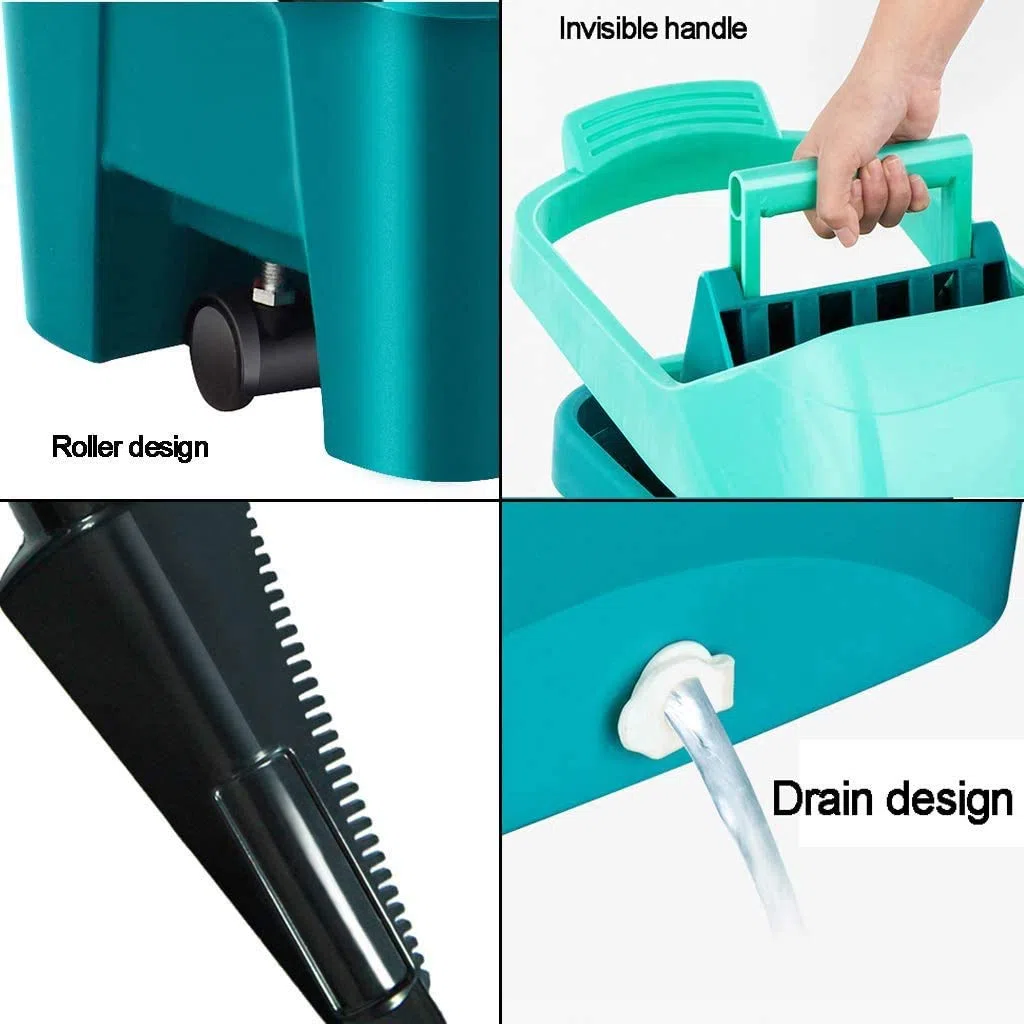 Trapeador de Microfibra para Pisos de Madera Dura, Mango de Acero Inoxidable, Almohadillas de paños de trapeadores Planos Reutilizables Lavables, para Limpieza de Pisos húmedos o Secos Vision