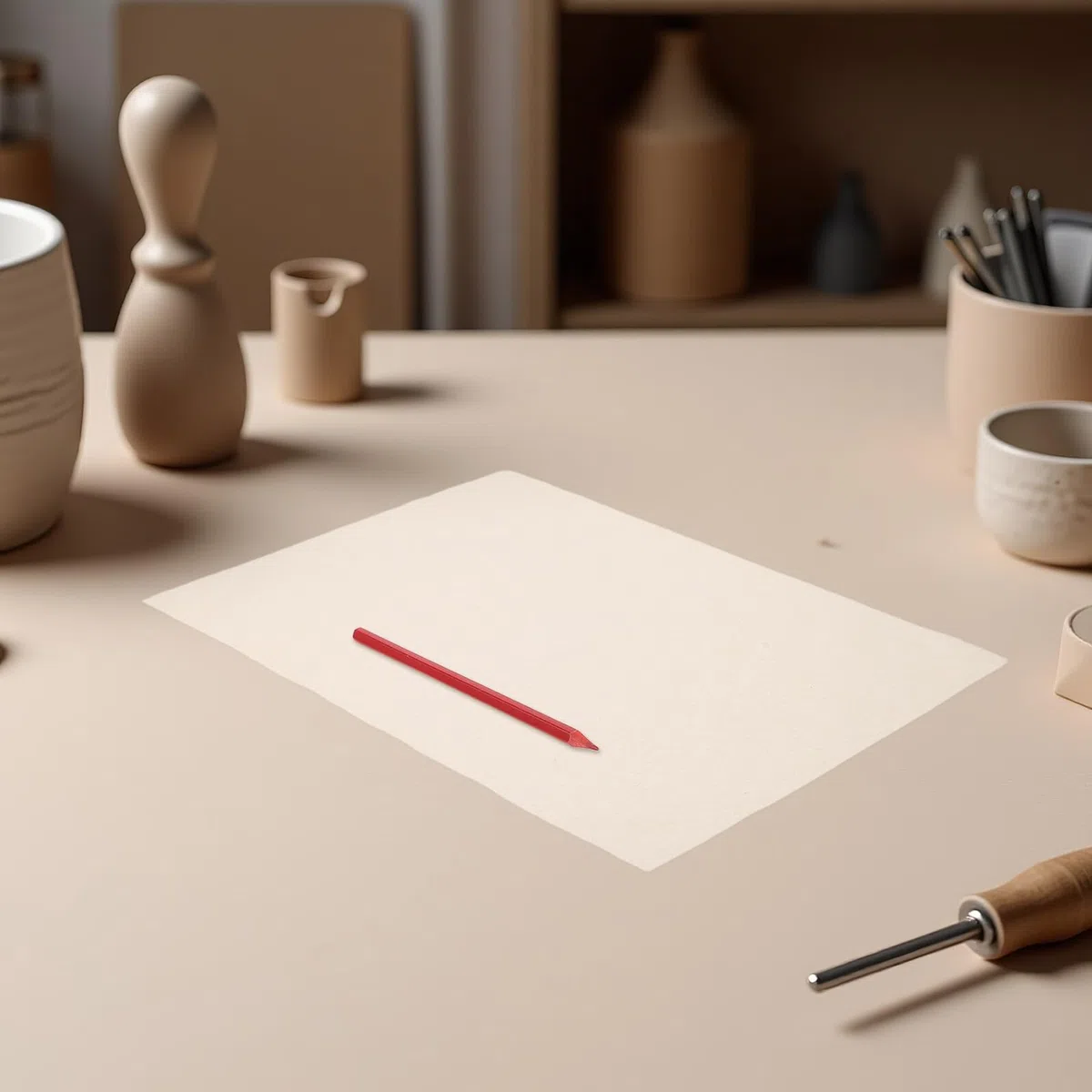 10 Hojas de Papel de Transferencia para Cerámica Papel para Calco Alta Precisión y Resistencia a Arrugas Beige Adecuado para Proyectos de Arte y Cerámica