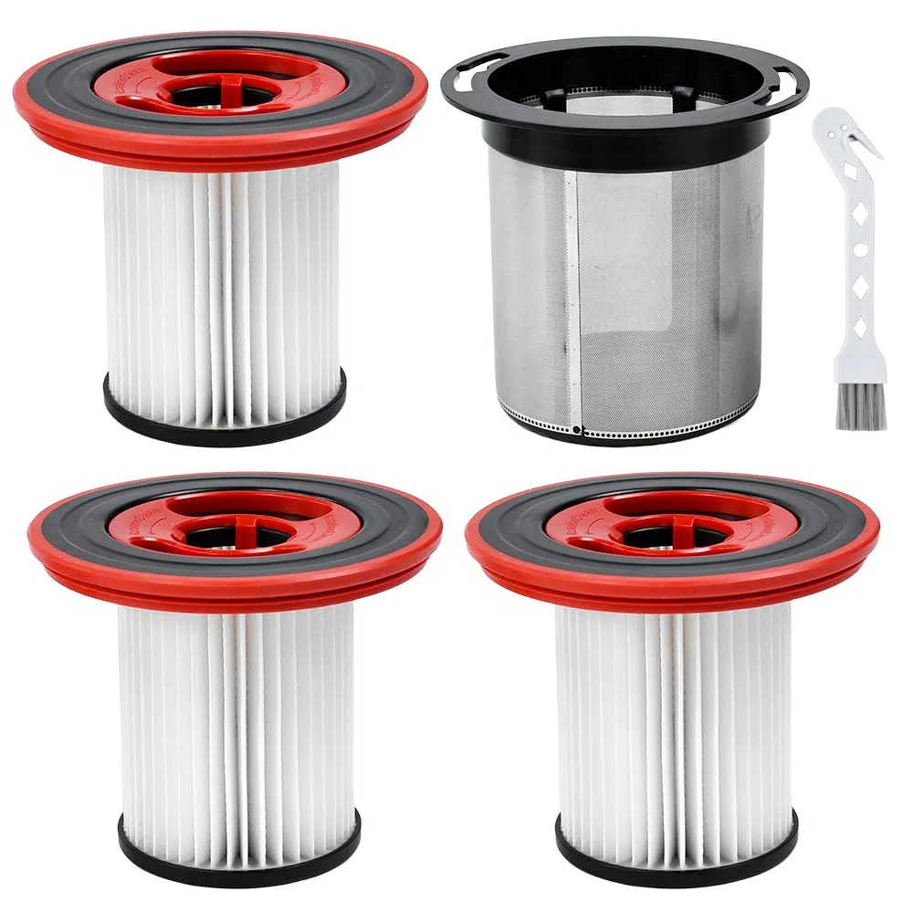 4PCS Filtro Bosch Unlimited Serie 6, 3 Filtros de Repuesto+Prefiltro+Cepillo, Compatibles con Aspiradora Bosch Unlimited Serie 7 BKS711XXL BBS711W BBS712A BCS711GB BKS711MALL