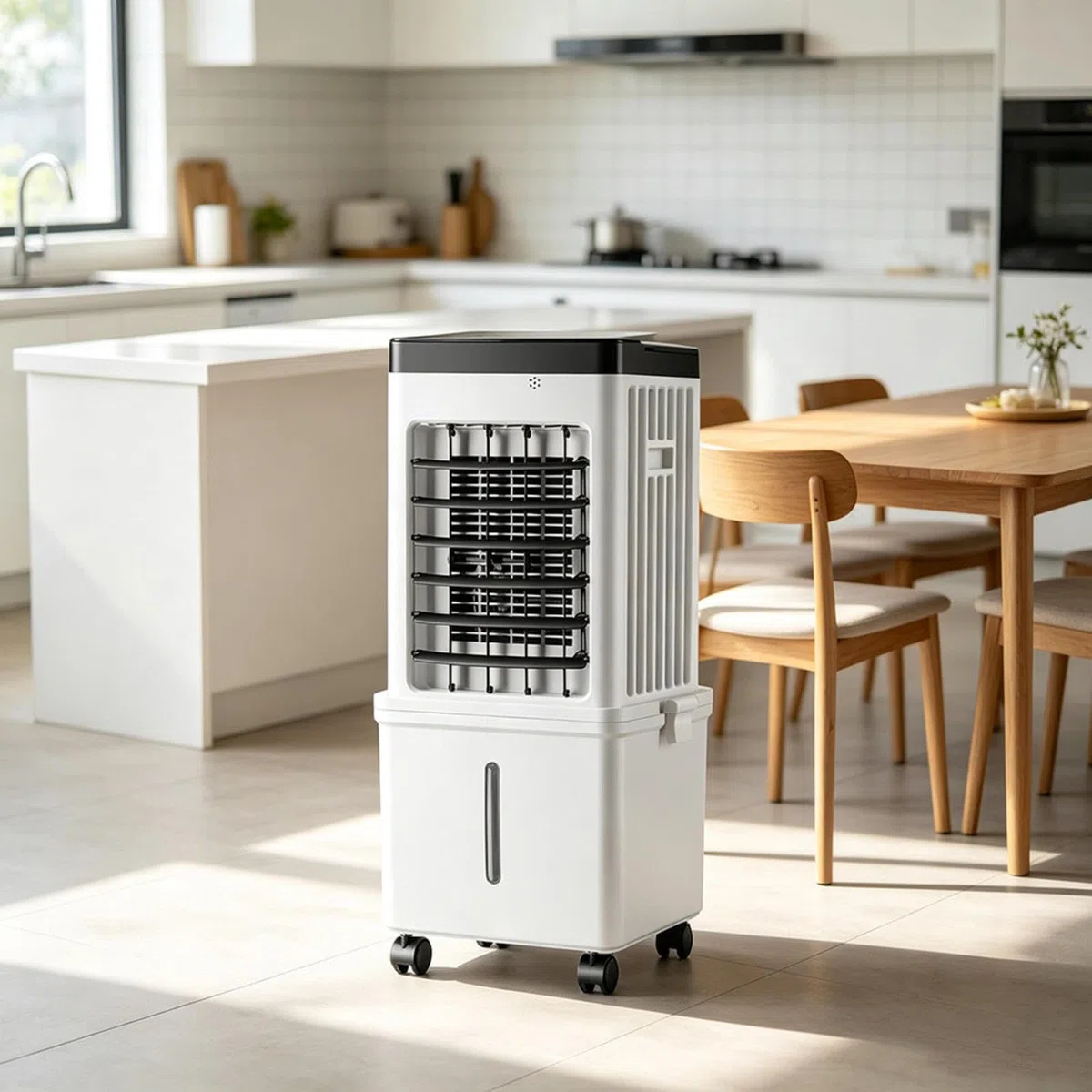 Ar Condicionado Portatil Sem Tubo Con HumidificacióN 36–45 DB DepóSito De Agua ExtraíBle De MáS De 10 L Enfriador De Aire Con Temporizador De 8 Horas Para La Oficina