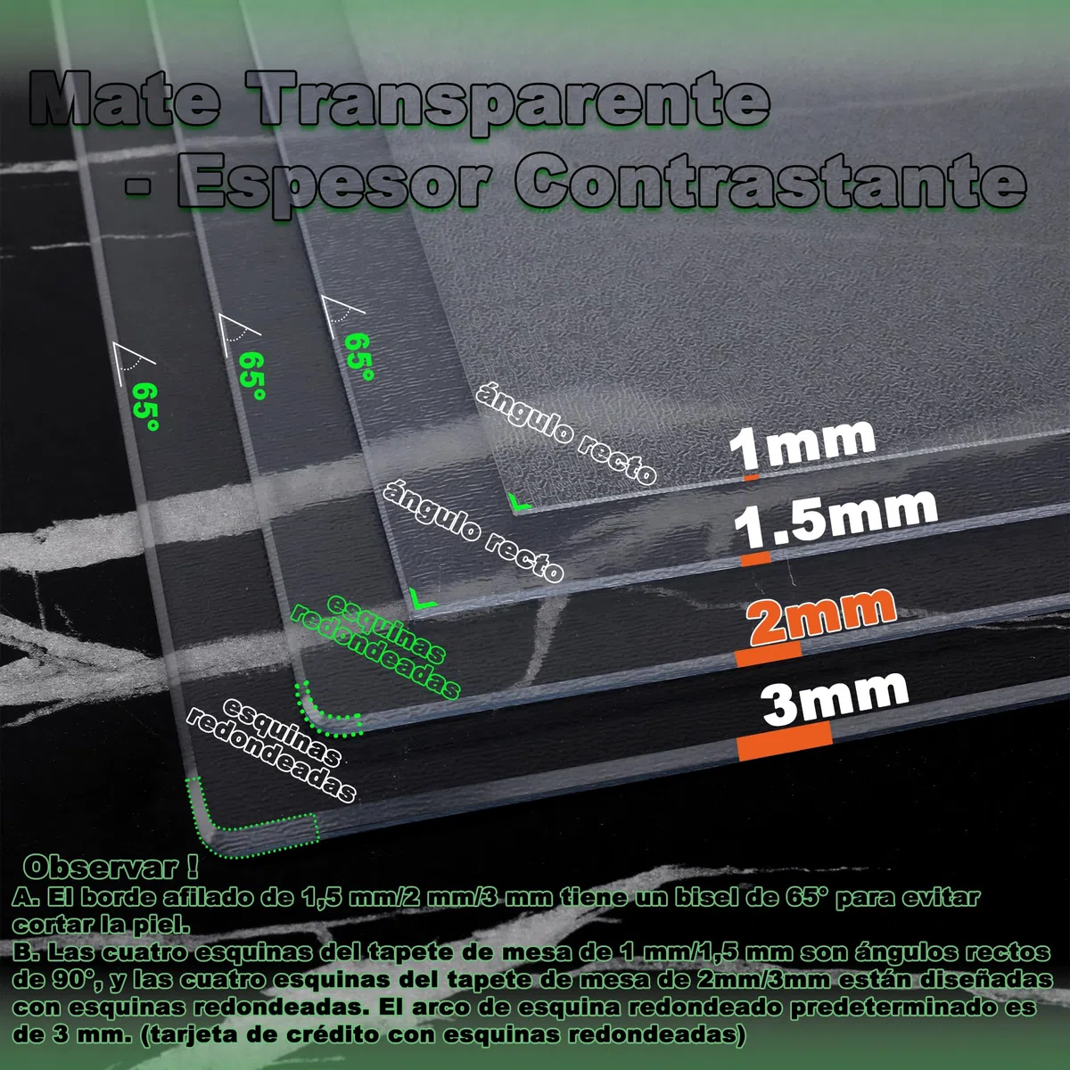 Mantel Transparente PVC 55x195cm - Esmerilado Lamina Plastico Duro - Impermeable Resistente al Aceite - Manteles de Mesa para Bar/Hotel/Cocina/Picnic, Espesor 2mm