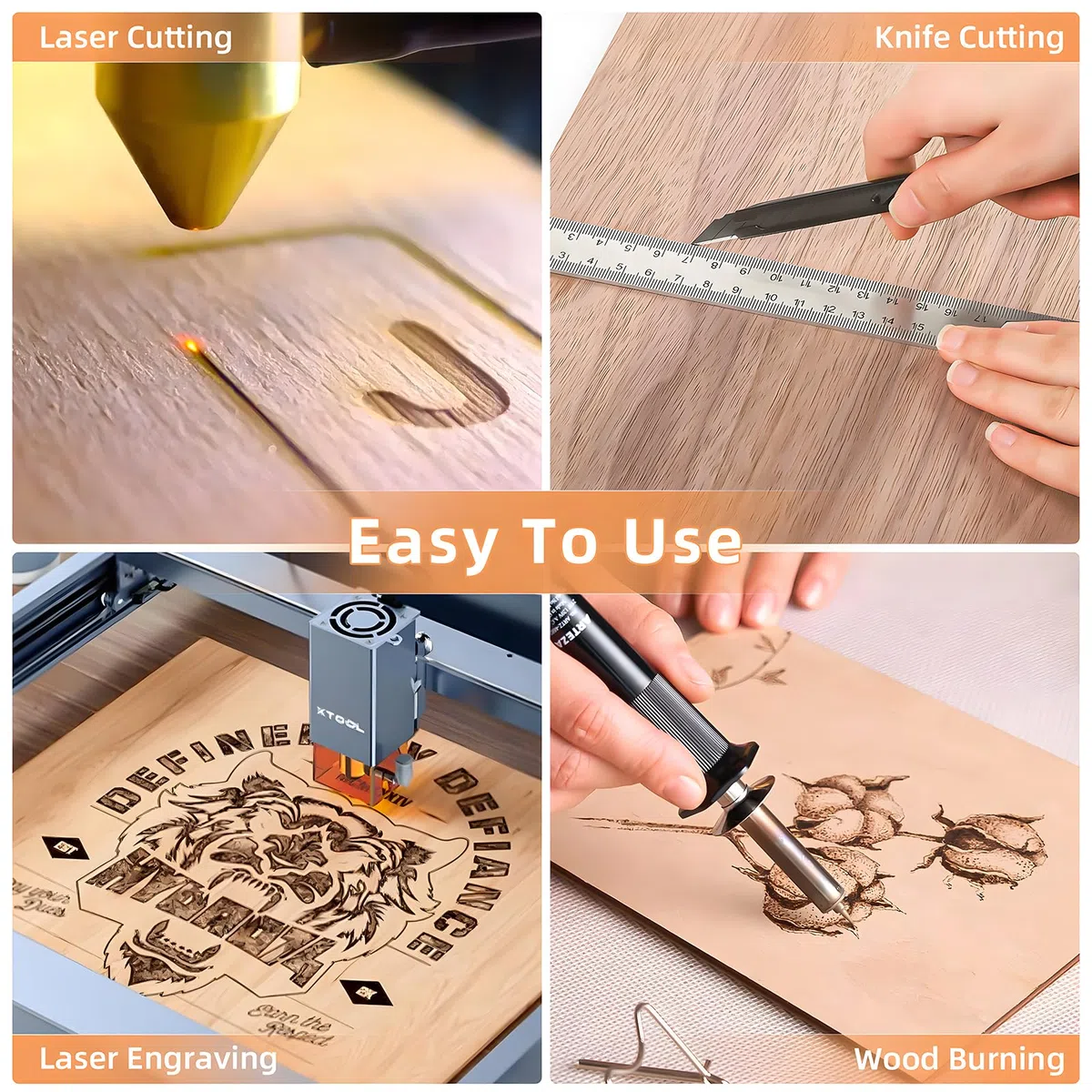 5PCS Hojas de Contrachapado de Nogal, 300x300x3mm Tableros de Contrachapado DIY, Hojas de Tablero Duro para Manualidades, Grabado en Madera, Proyectos Láser, Modelismo, Pinturas