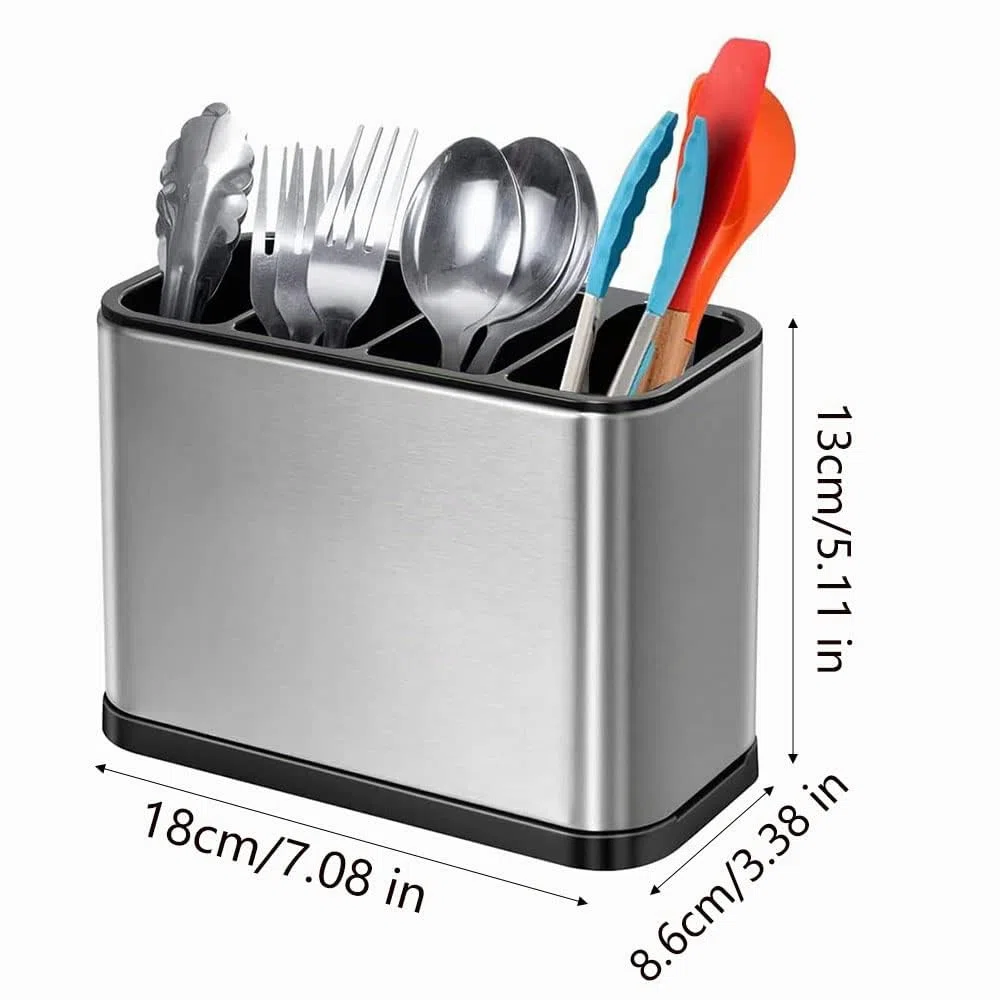 Porta Utensilios De Cocina, Escurridor Cubiertos, Soporte Utensilios Cocina, Escurre Cubiertos De Cocina, Porta Cubiertos, Se Utiliza para Organizar La Cocina,Guardar Vajillas
