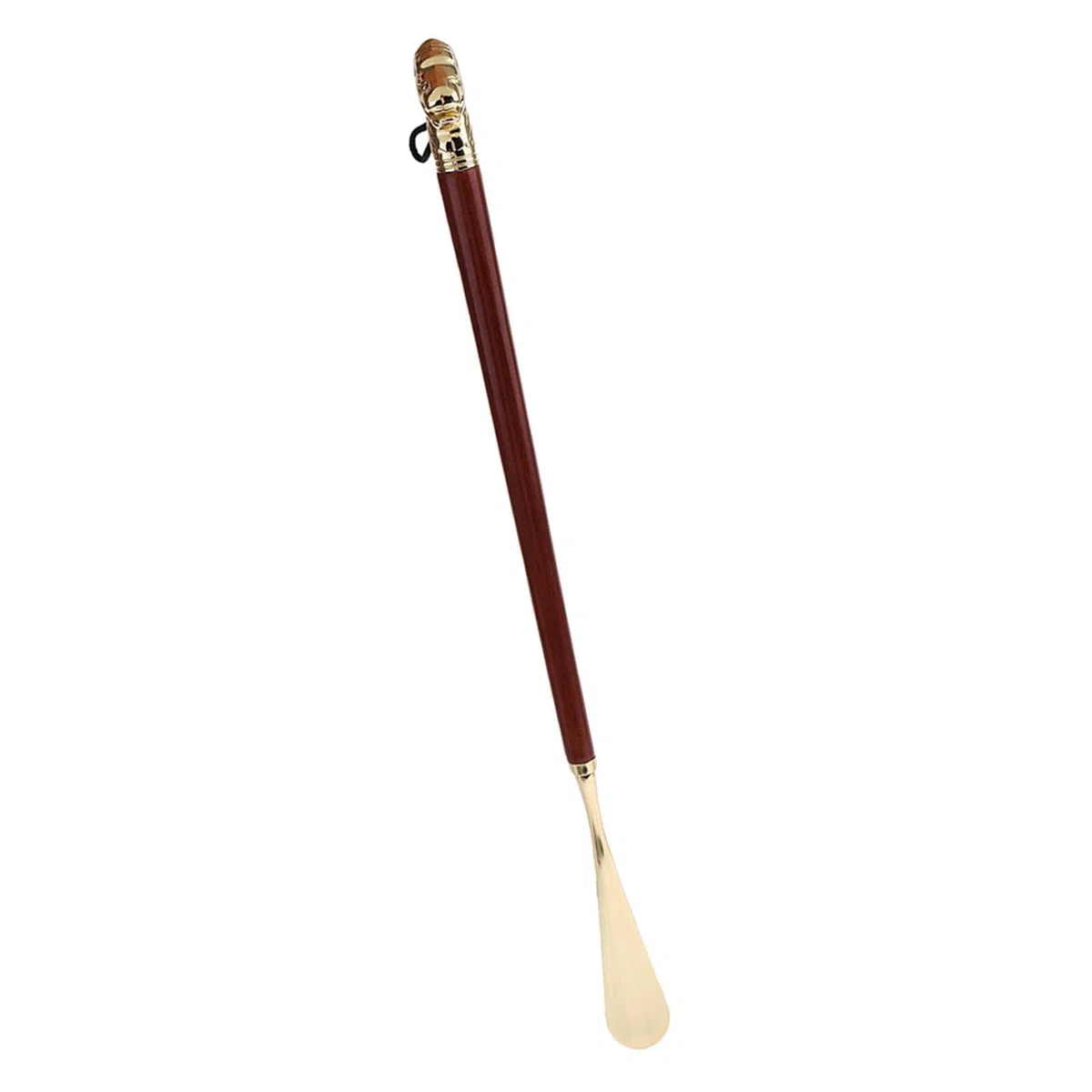 Herramienta Elevadora de Zapatos de 58 Cm con Mango para Facilitar El Calzado, Cabeza de león Oro