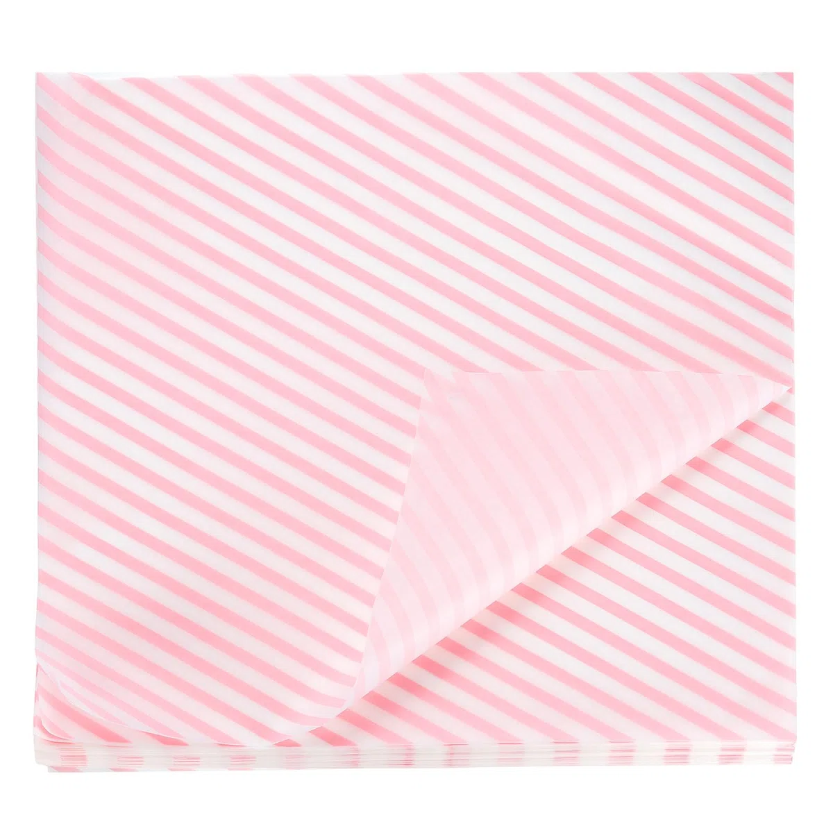 QUARKZMAN 100pcs Papel Antigrasa a Rayas, Papel Cuadrado para Envolver Alimentos Encerado Decoraciones de Fiesta Navidad Pinic para Fritas Hamburguesa Sándwiches, Rosa,30x30cm