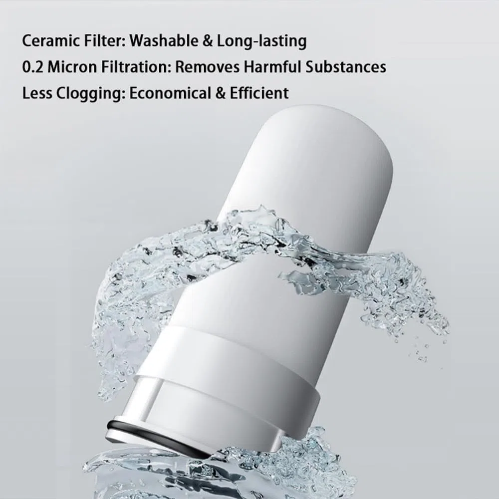 Paquete de 3 filtros de repuesto de cerámica para sistema de filtro de agua de grifo de 7 etapas, compatible con carcasa de polipropileno y unidades de acero inoxidable
