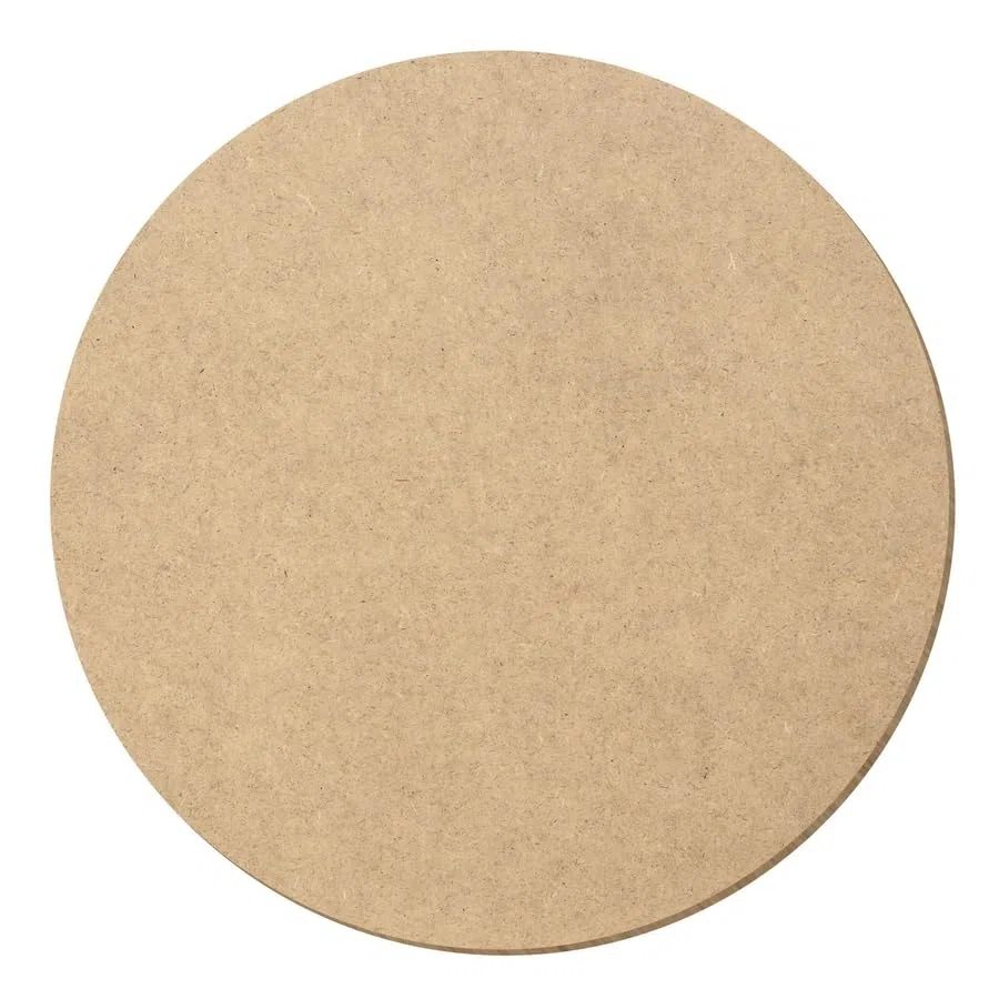 Disco de madera MDF con círculos – Decoración para manualidades de 3 – 50 cm, paquete con: 1 unidad, ancho: 49 cm de ancho
