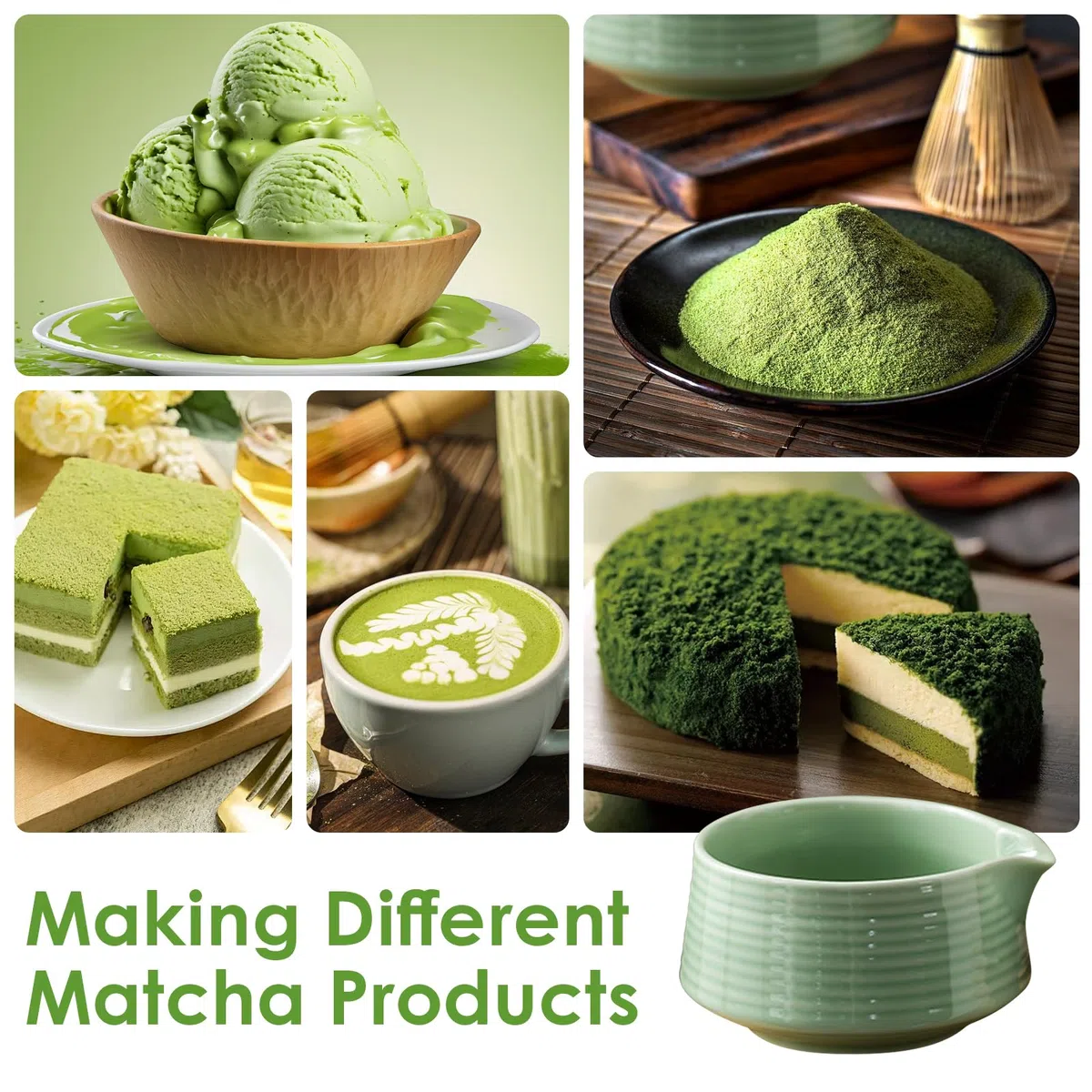 Matcha Kit - Té Matcha Kit de 8 Piezas, Juego de Té Matcha con Cuenco de Matcha, Batidor Matcha, Paño de Cocina,Kit Matcha para la Ceremonia del Té para Amantes Del Matcha