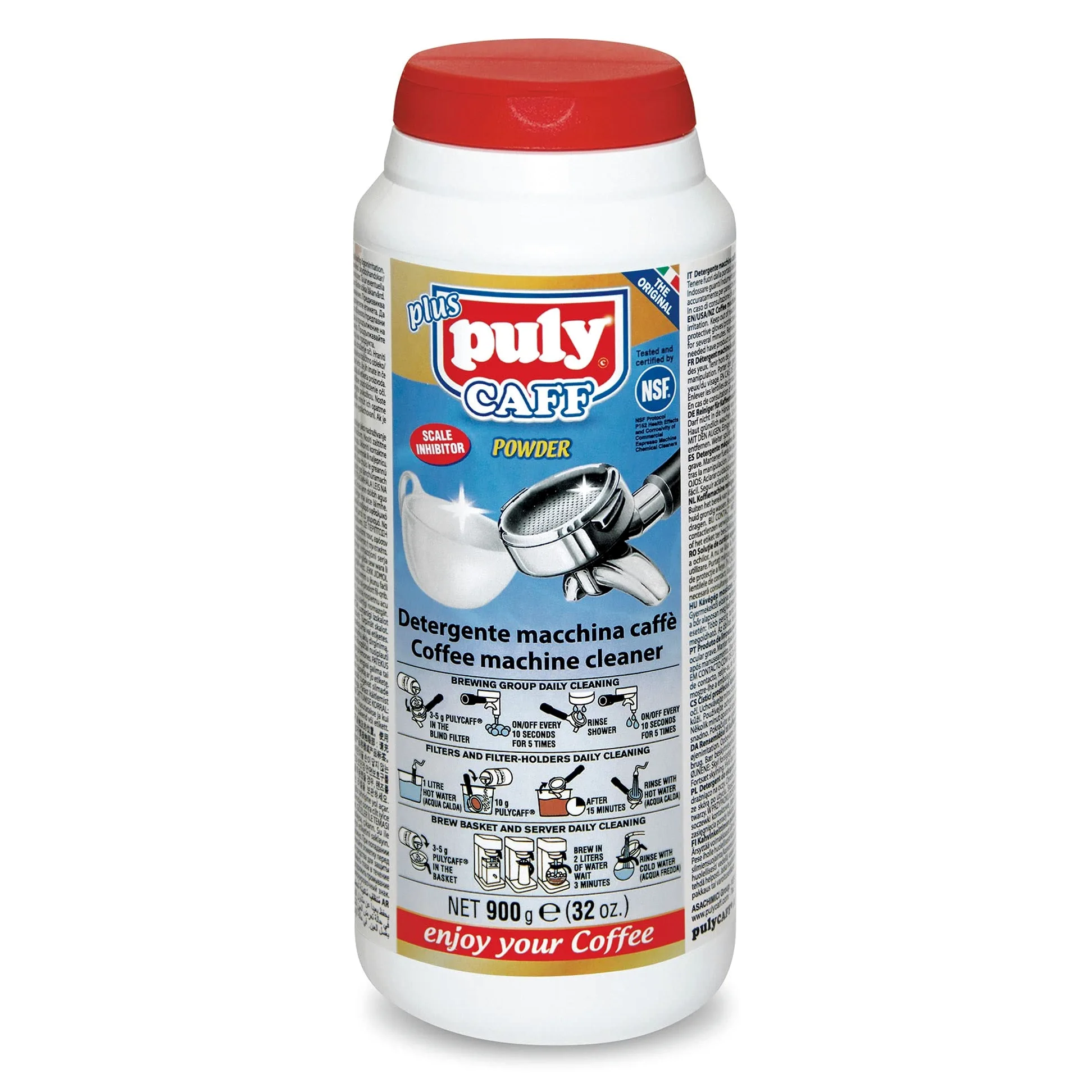 Bundle 12 x 900 g PULY CAFF - Limpiador de grasa para cafeteras
