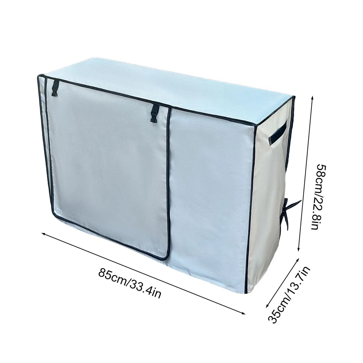 Cubiertas de aire acondicionado para exteriores, cubierta transpirable para aire acondicionado, cubierta protectora solar para unidad de aire acondicionado | Oxford Leaves Guard Cubierta de