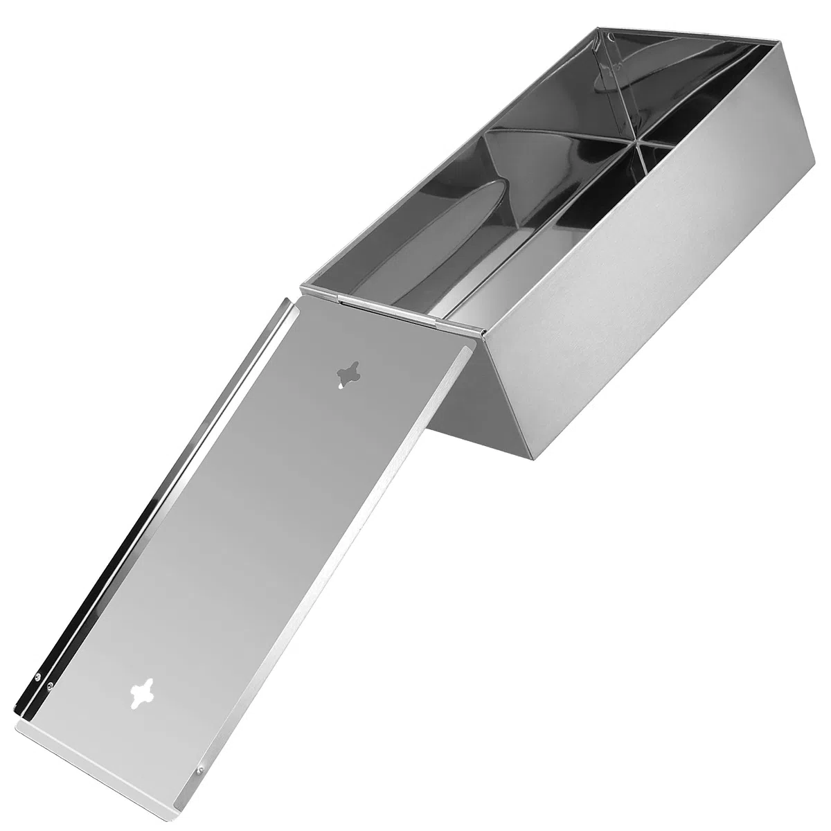 Caja de pañuelos de acero inoxidable, caja para pañuelos de papel de pared, dispensador de pañuelos de acero inoxidable, dispensador de pañuelos plateados, para baño, cocina, 23,8 x 12 x 7,4