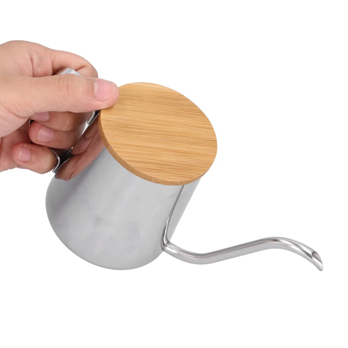 BORDSTRACT Vierta sobre el hervidor de goteo, hervidor de café de pico estrecho largo de acero inoxidable para té de café por goteo