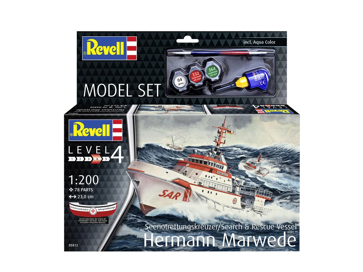 Revell Conjunto de maquetas de cruceros de Rescate Hermann Marwede