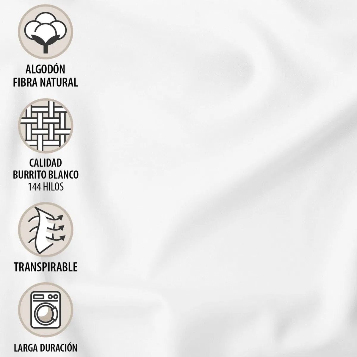 Burrito Blanco | Fundas nórdicas algodón | Cama de 90cm. (+Medidas Disponibles) | Diseño 628 | Color Camel (90x190/200cm.)