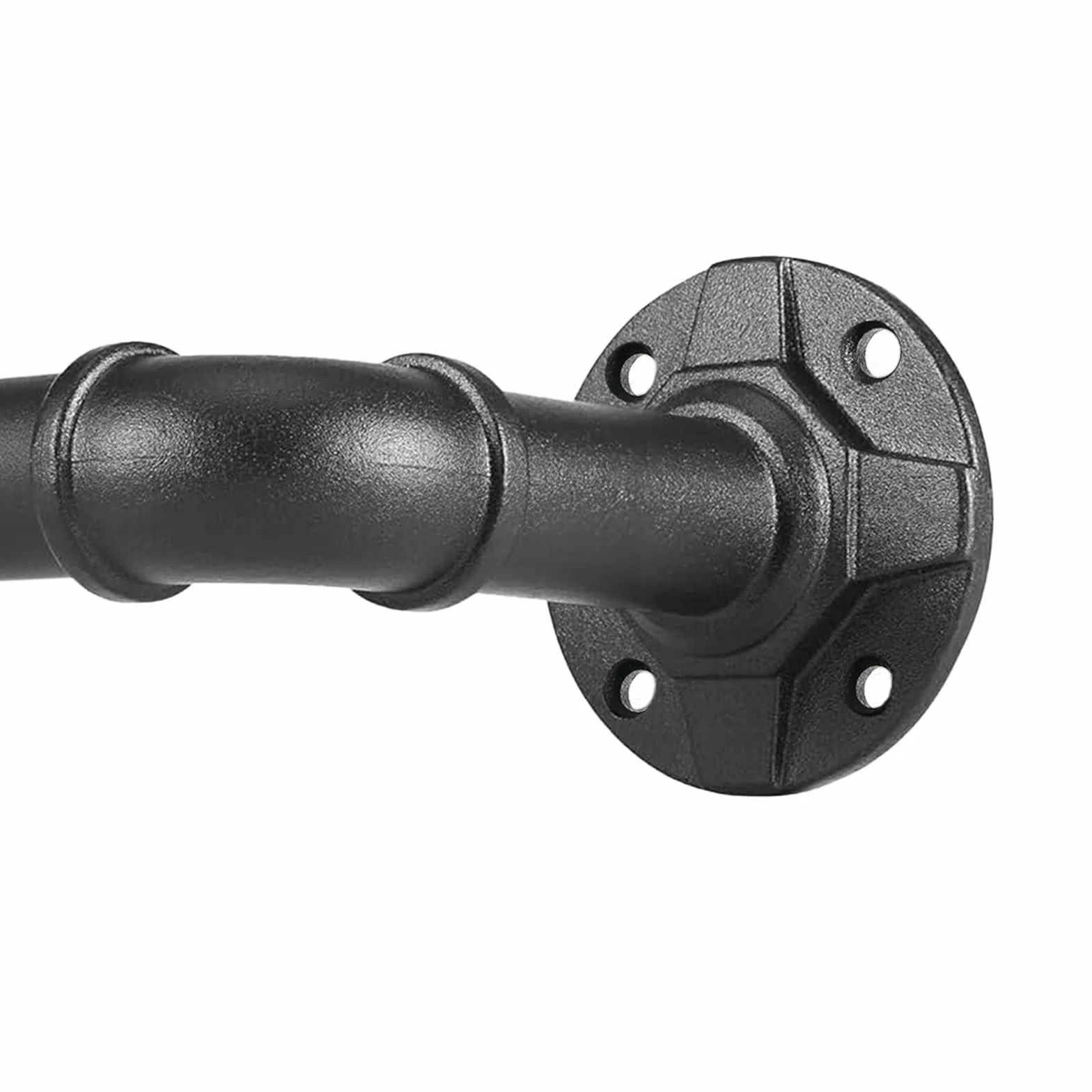 Barra de Cortina Industrial Negra, Barra Cortinas Extensible 88-266cm, Barra Cortina de Paredes y Techos, para Salas de Estar, Dormitorios, Restaurantes.(88-266CM)